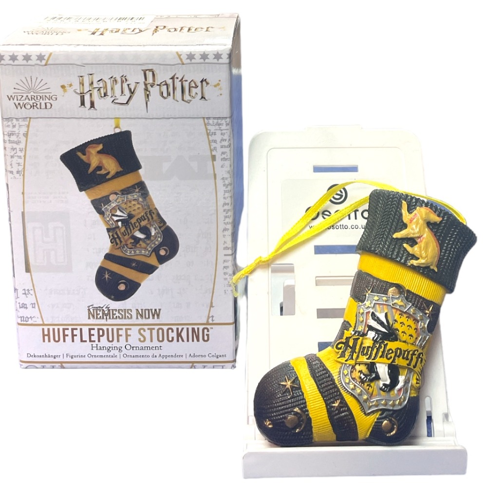 Product photo for Harry Potter Hufflepuff Stocking Hanging Ornament
