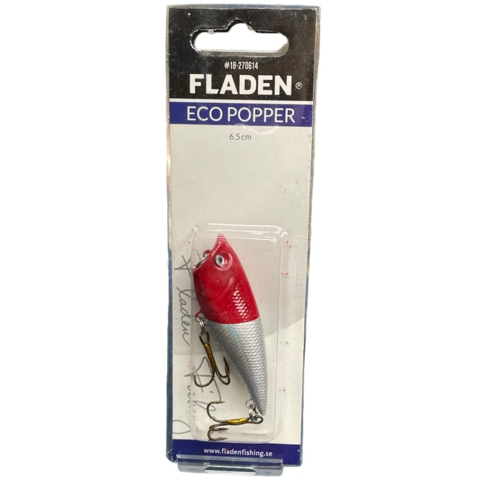 Product photo for FLADEN Eco Popper Lure 6.5cm 8g Red Head