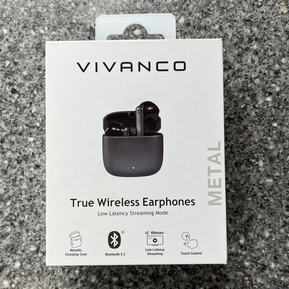 Product photo for TWS METAL PAIR STEREO HEADPHONES, ANTHRACITE