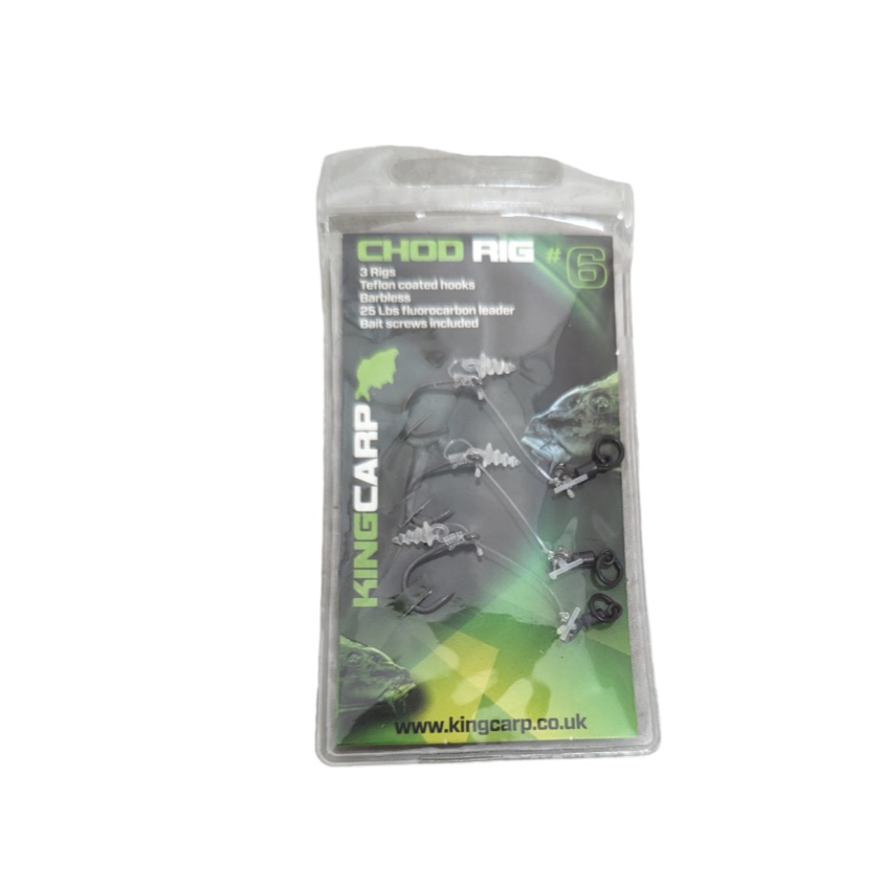 Product photo for 37-4001-6 3PK CHOD RIGS BARBLESS IN BAIT SCREWS SIZE 6
