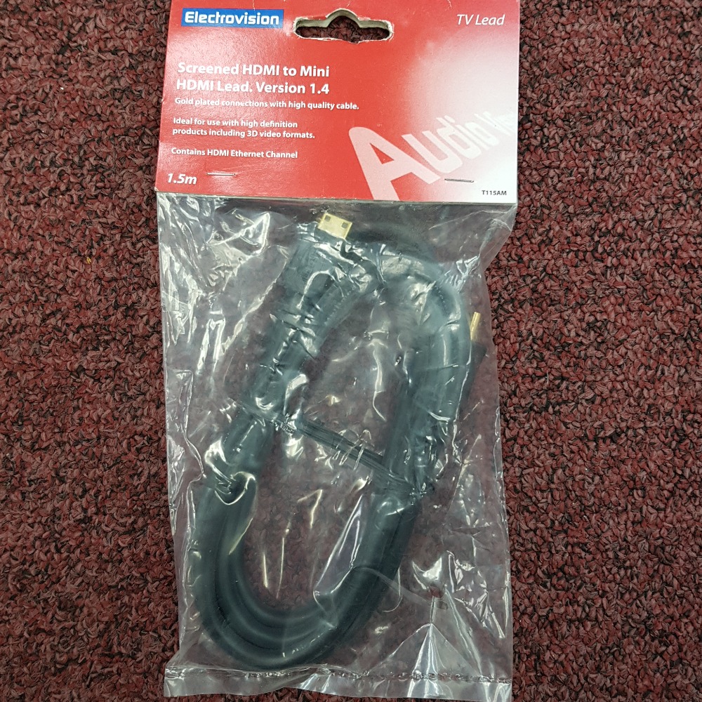 Product photo for Electrovision HDMI TO MINI LEAD 1.5M