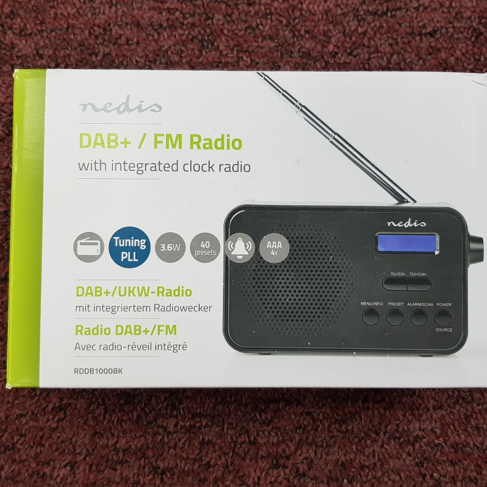 Product photo for * Nedis DAB+ Radio | Portable Design / FM 1