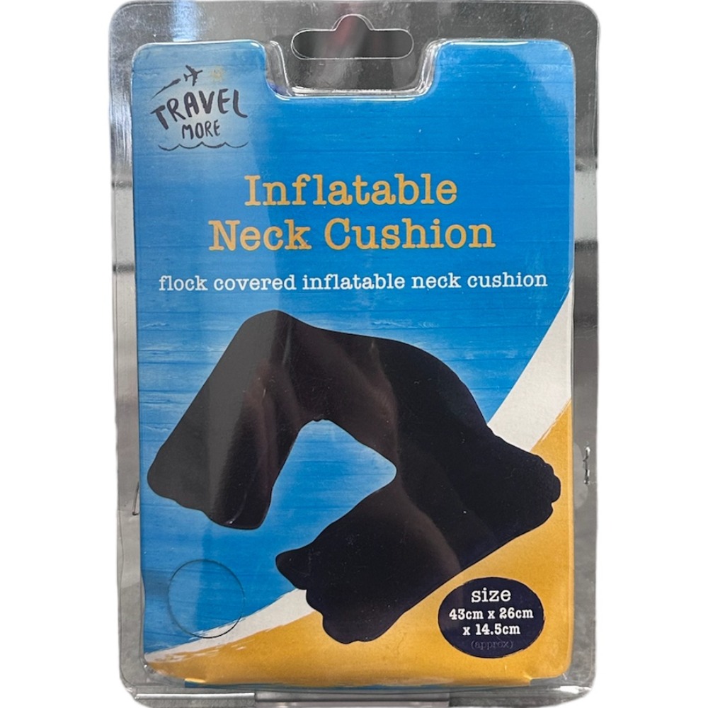 Product photo for Travel More: Inflatable Neck Cushion (43cm x 26cm 14.5cm)