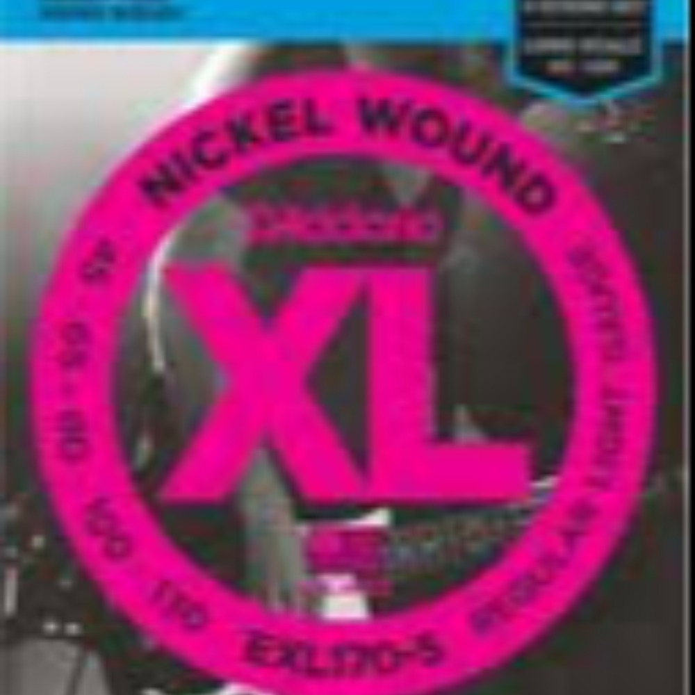 Product photo for D'addario XL EXL170-5 Regular Light Long Bass Strings *SALE*