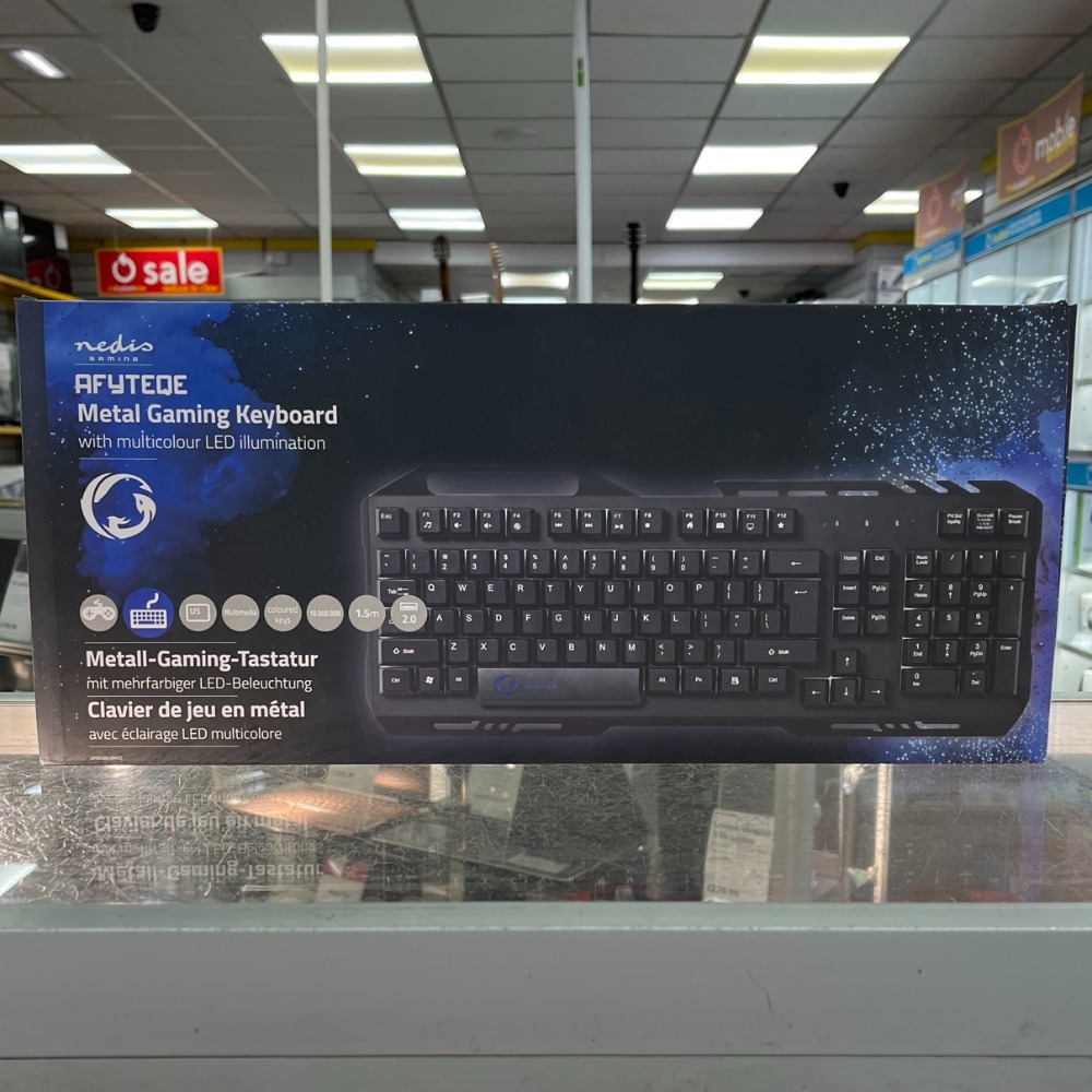 Product photo for *Nedis Wired Gaming Keyboard | USB 2.0 Membrane