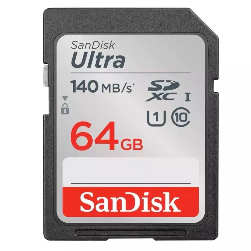 Product photo for SanDisk 64GB Ultra SDHC UHS-I Memory Card, SDSDUNB-064G-GN6IN *Brand New*