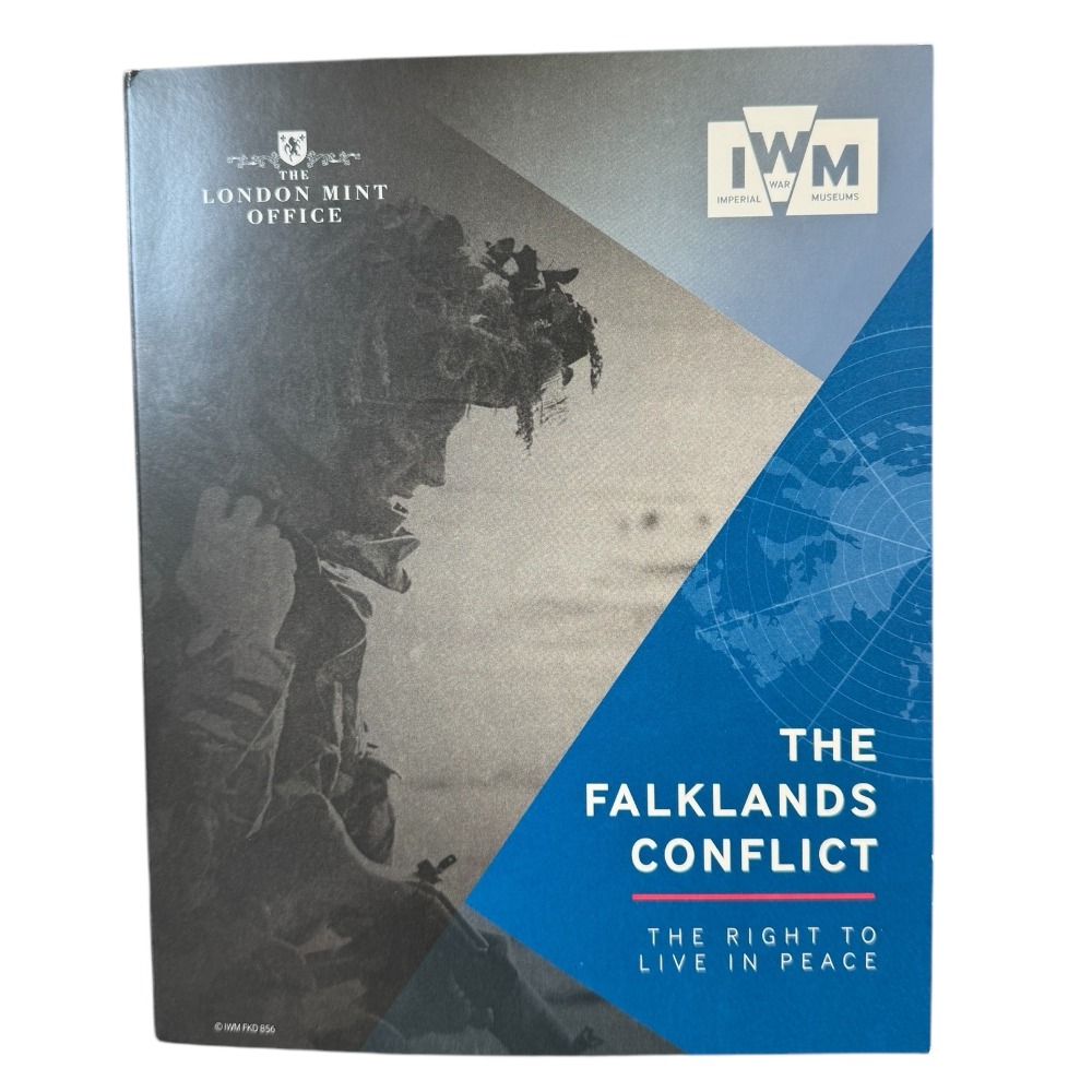 Product photo for LONDON MINT THE FALKLANDS CONFLICT RIGHT TO LIVE IN PEACE (40TH ANNIVERSARY COIN)