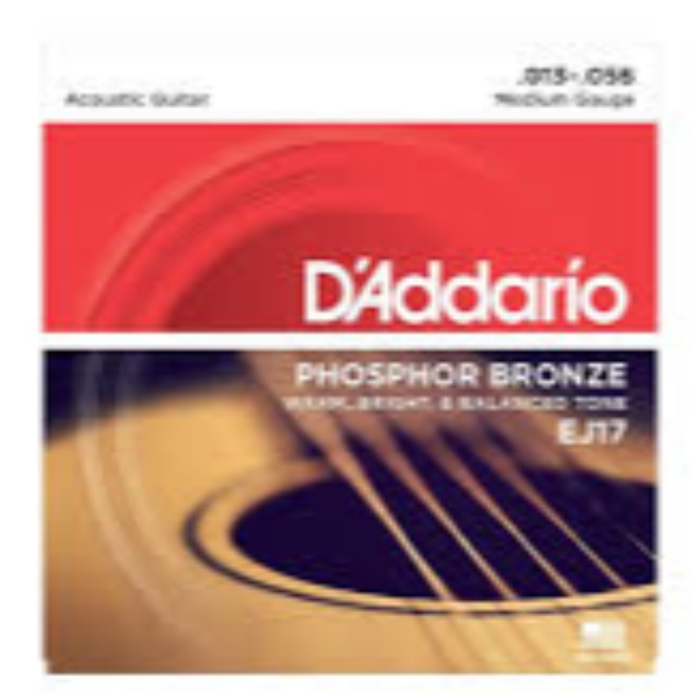 Product photo for D'Addario EJ17 Acoustic Strings .013-.056 Medium Gauge *sale*
