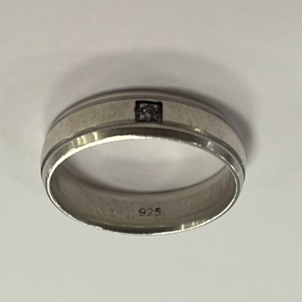 Product photo for Silver Ring Small Stone