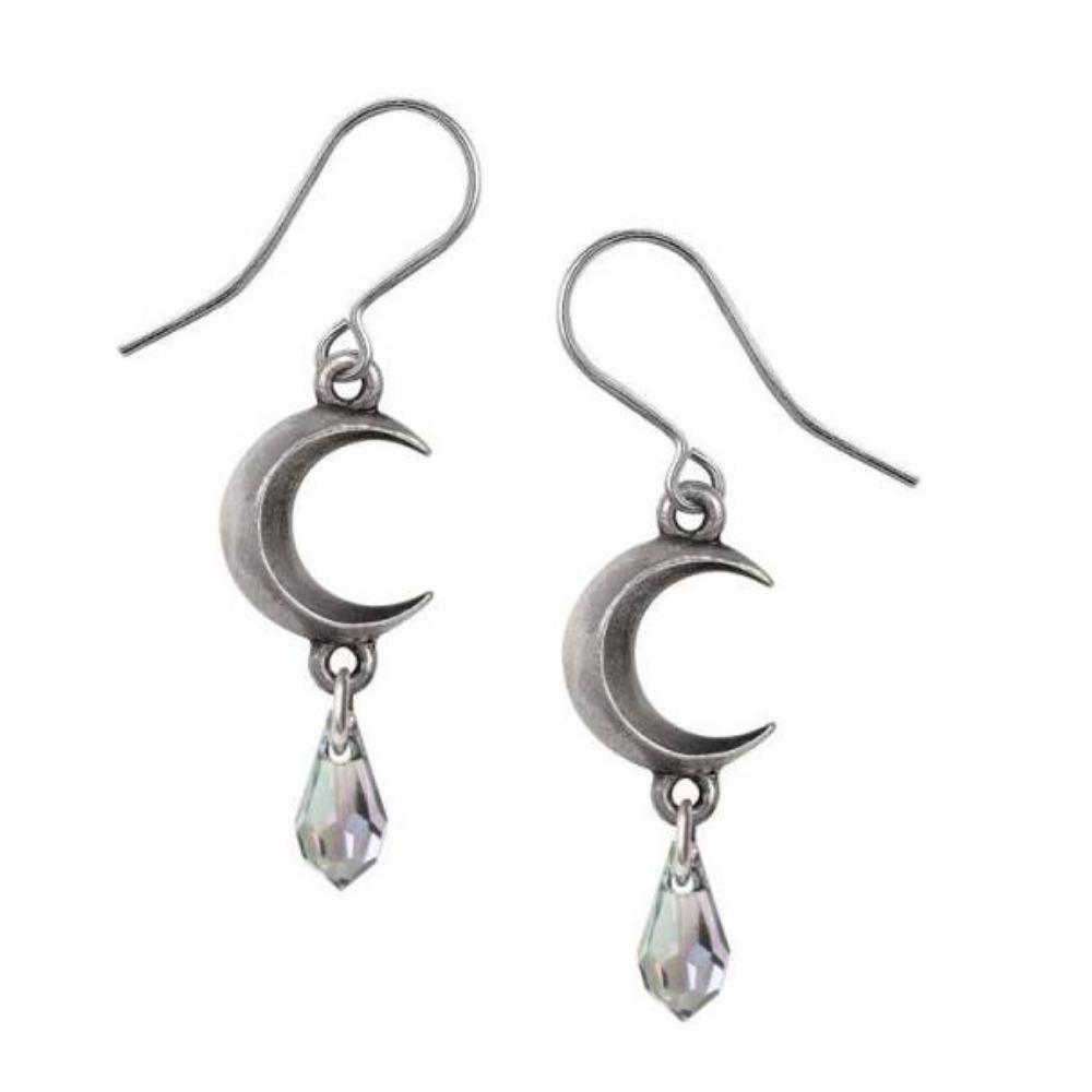 Product photo for Tears Of The Moon-Wolf Tear : Pewter Earrings Alchemy