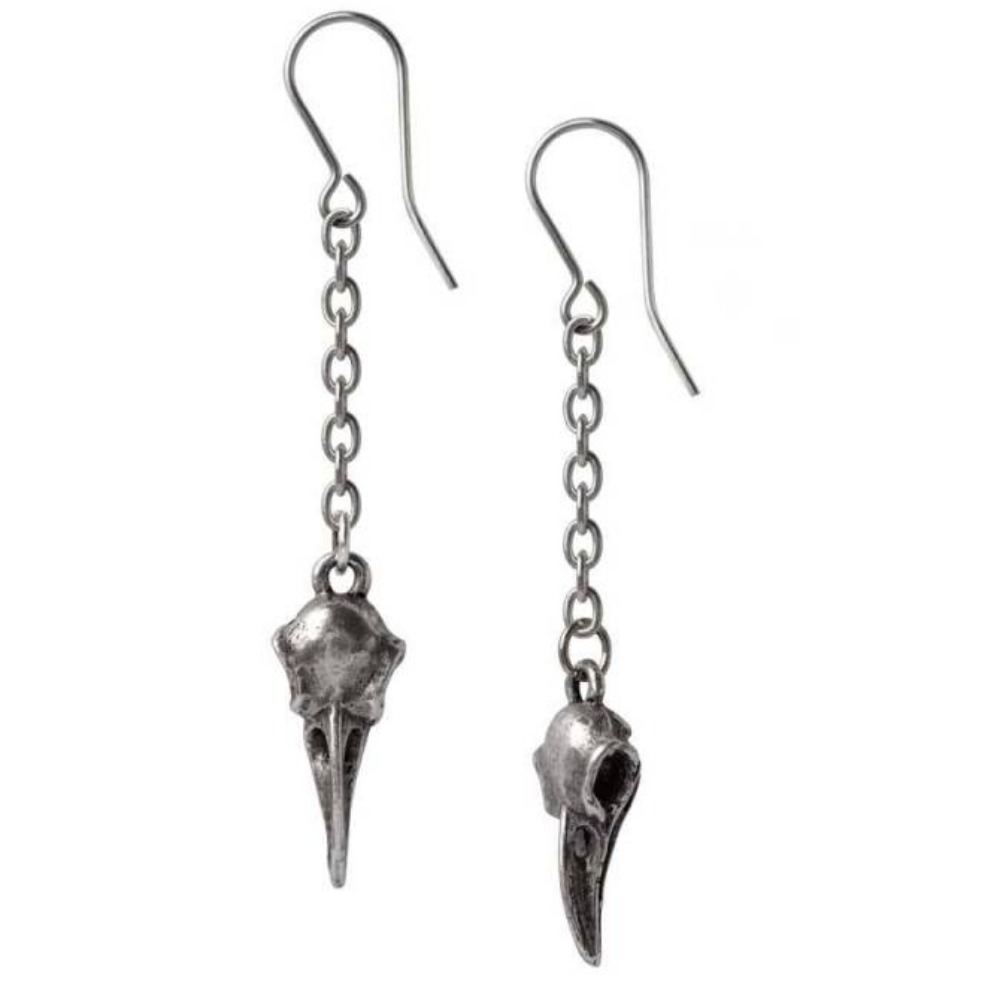 Product photo for Rabenschadel Droppers Alchemy Pewter Earrings
