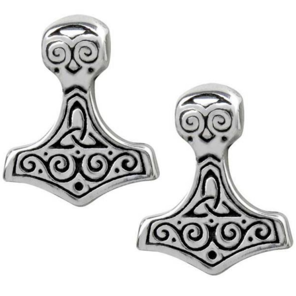 Product photo for Hammer Earstuds ( Pair ) : Alchemy: Pewter Earring