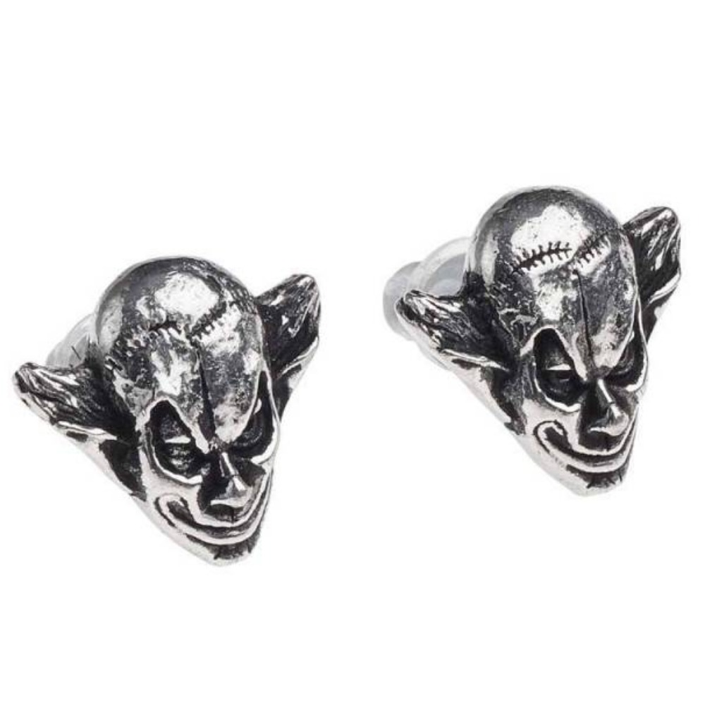 Product photo for M’era Luna Evil Clown Alchemy Pewter Earring