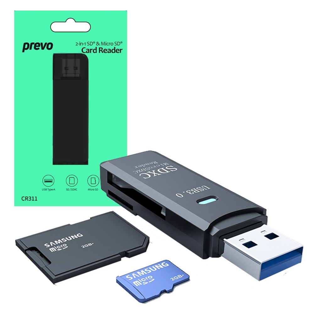 Product photo for Preevo USB 3.0 SD Card Reader
