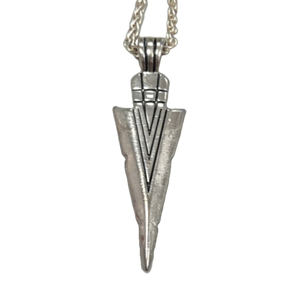 Product photo for Silver Chain with V Shape Pendant