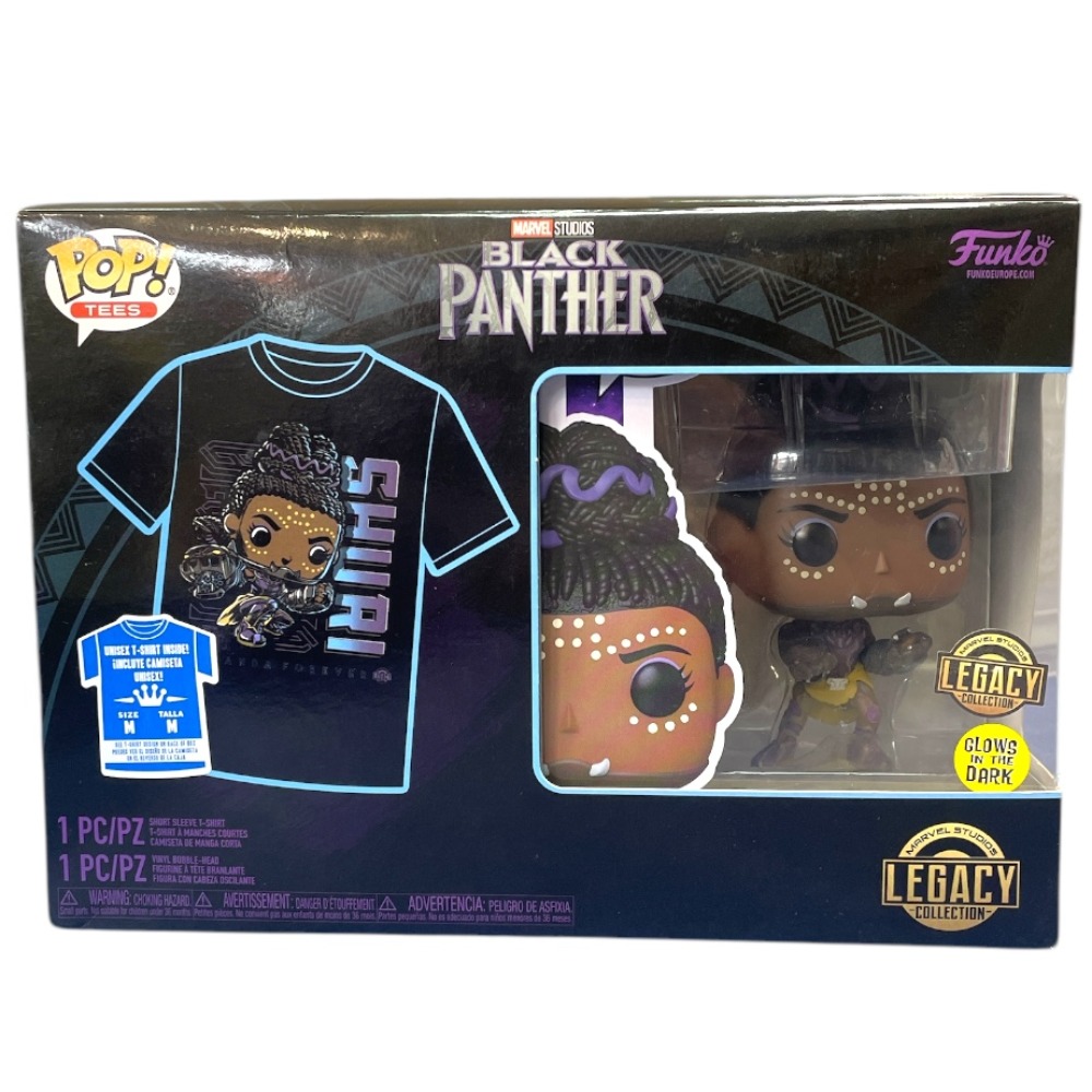 Product photo for Funko POP! Tees Set POP Figure & Tee Marvel Black Panther Shuri (Medium)