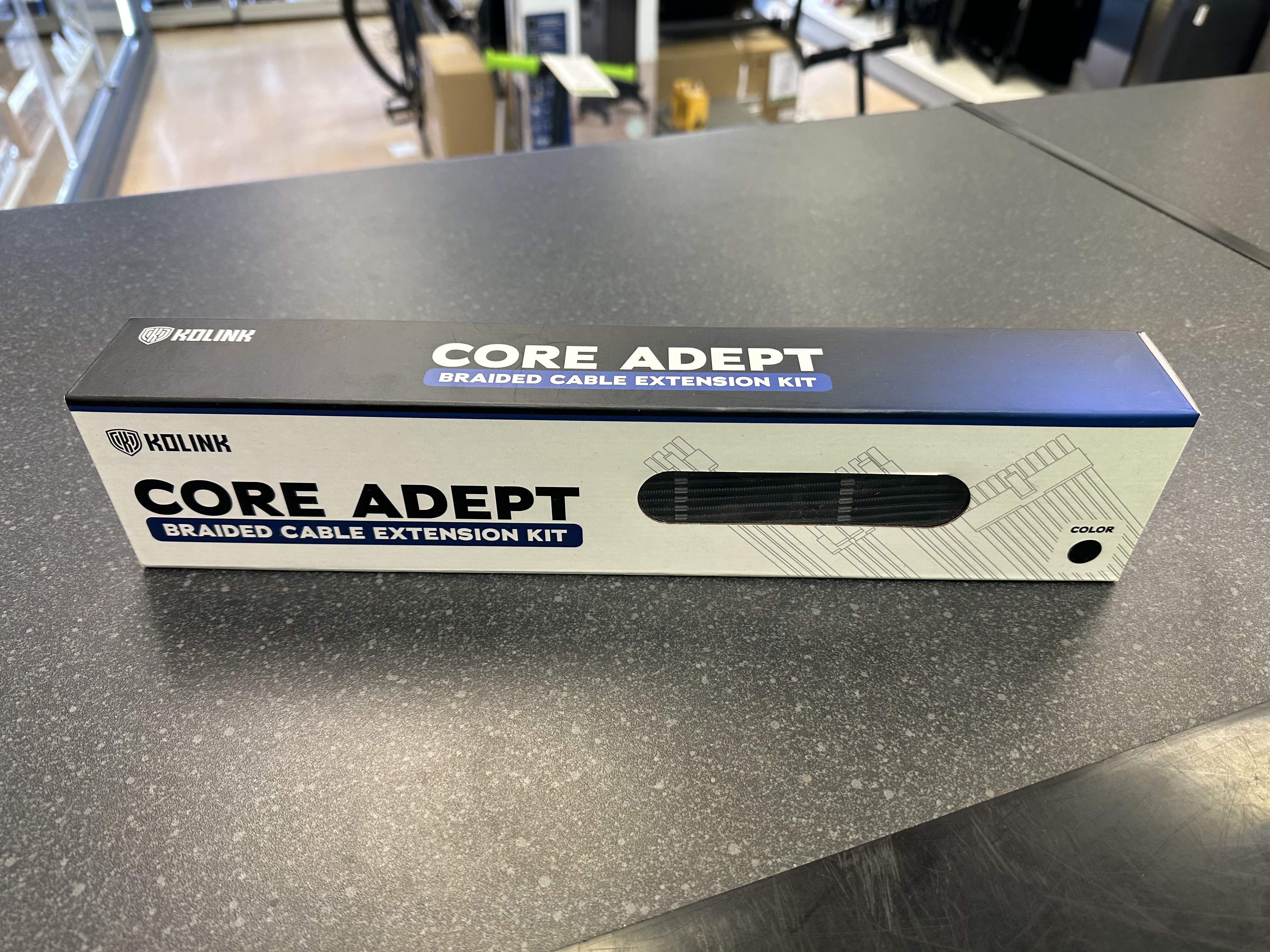 Product photo for Kolink Core Adept Braided Cable Extension Kit BLACK