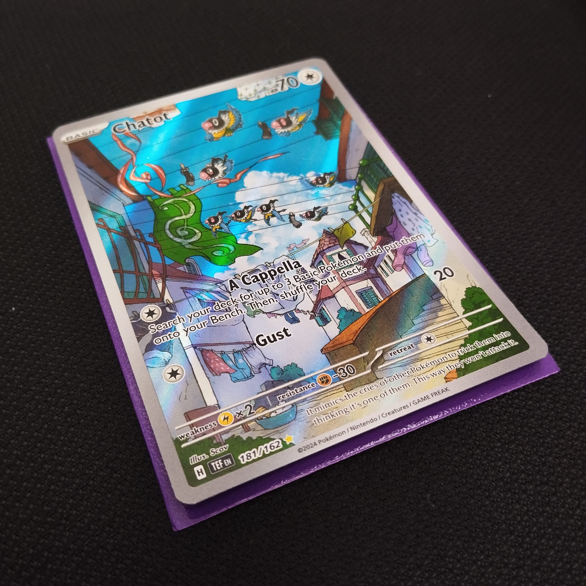 New Chatot 181/162  Scarlet & Violet: Paldea Evolved Holo Pokmon Card -  Own4Less