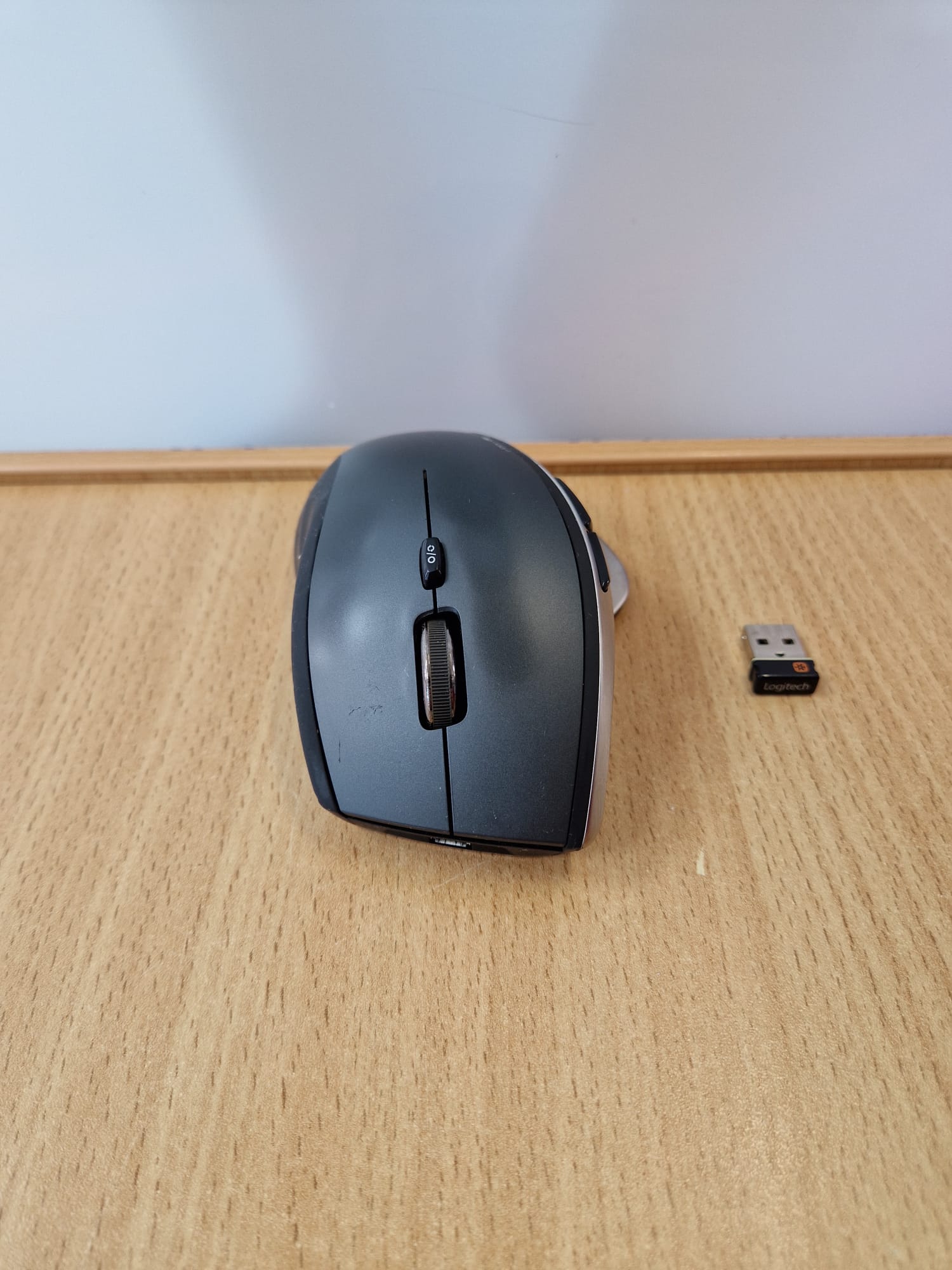 Product photo for Logitech MX Performance Wireless Mouse MR0007 + USB Receiver – Used
