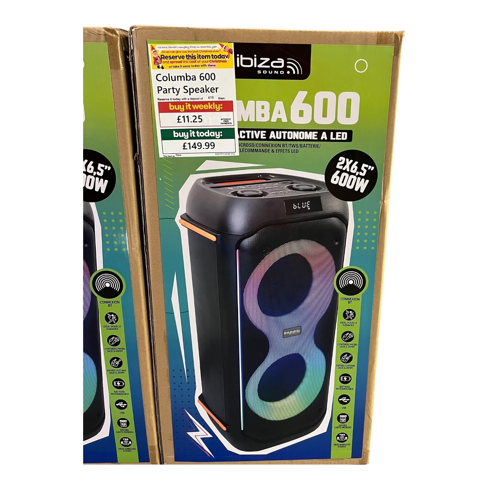 Product photo for Columba 600 Party Speaker – Grade A, Boxed