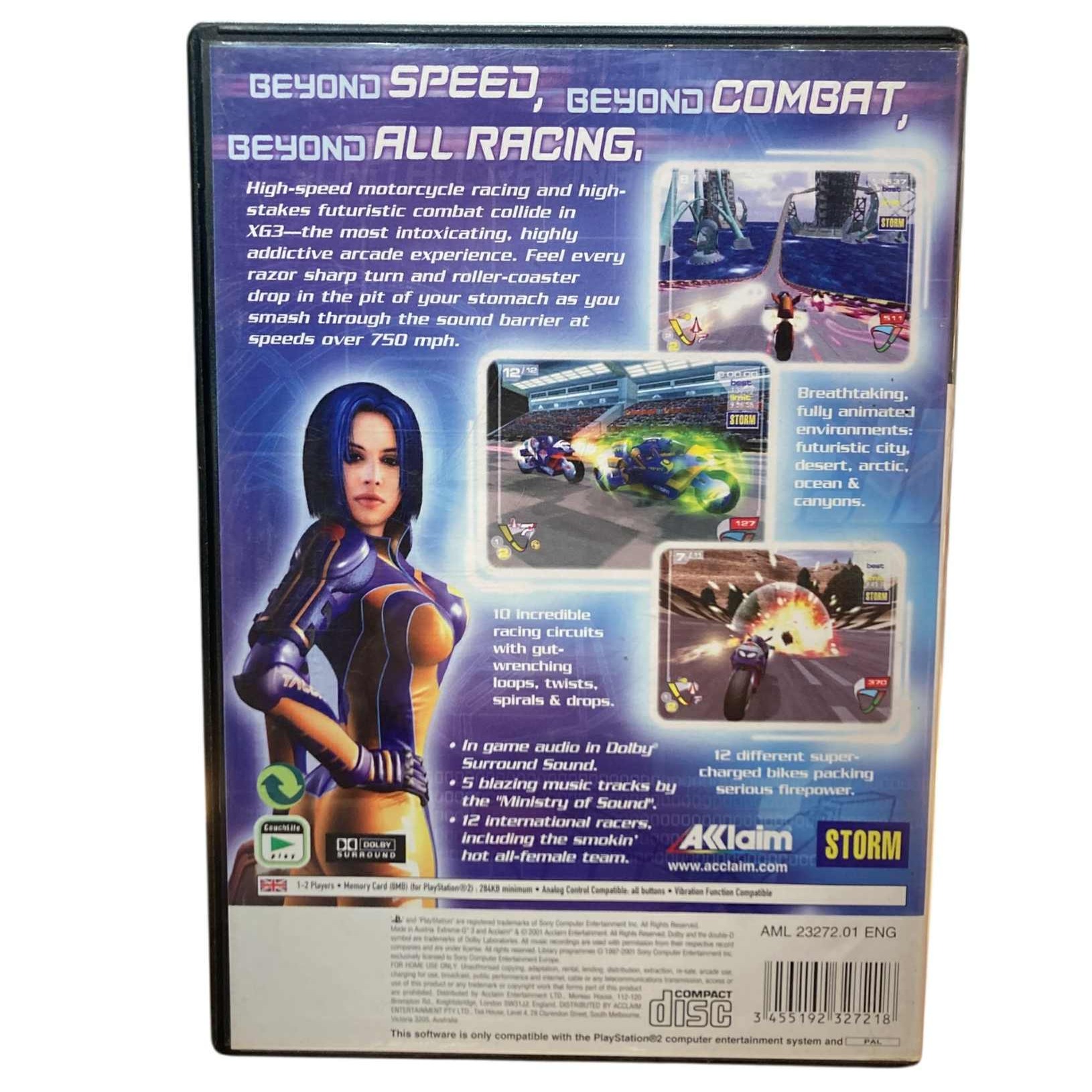XG3 Extreme G-Racing - Sony PlayStation 2 - Jeu PAL Français - Bon état