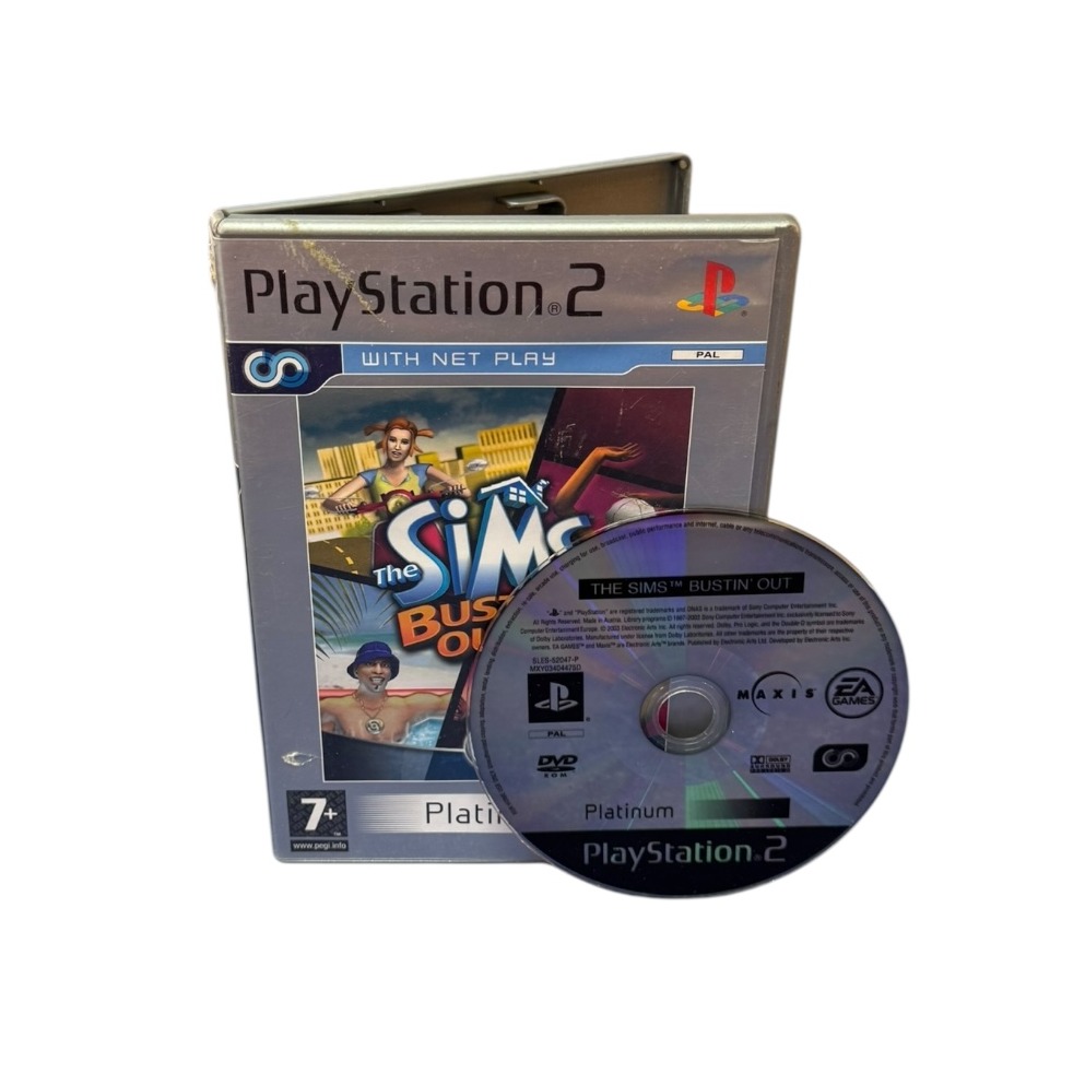 Product photo for Sims Bustin out Playstation 2
