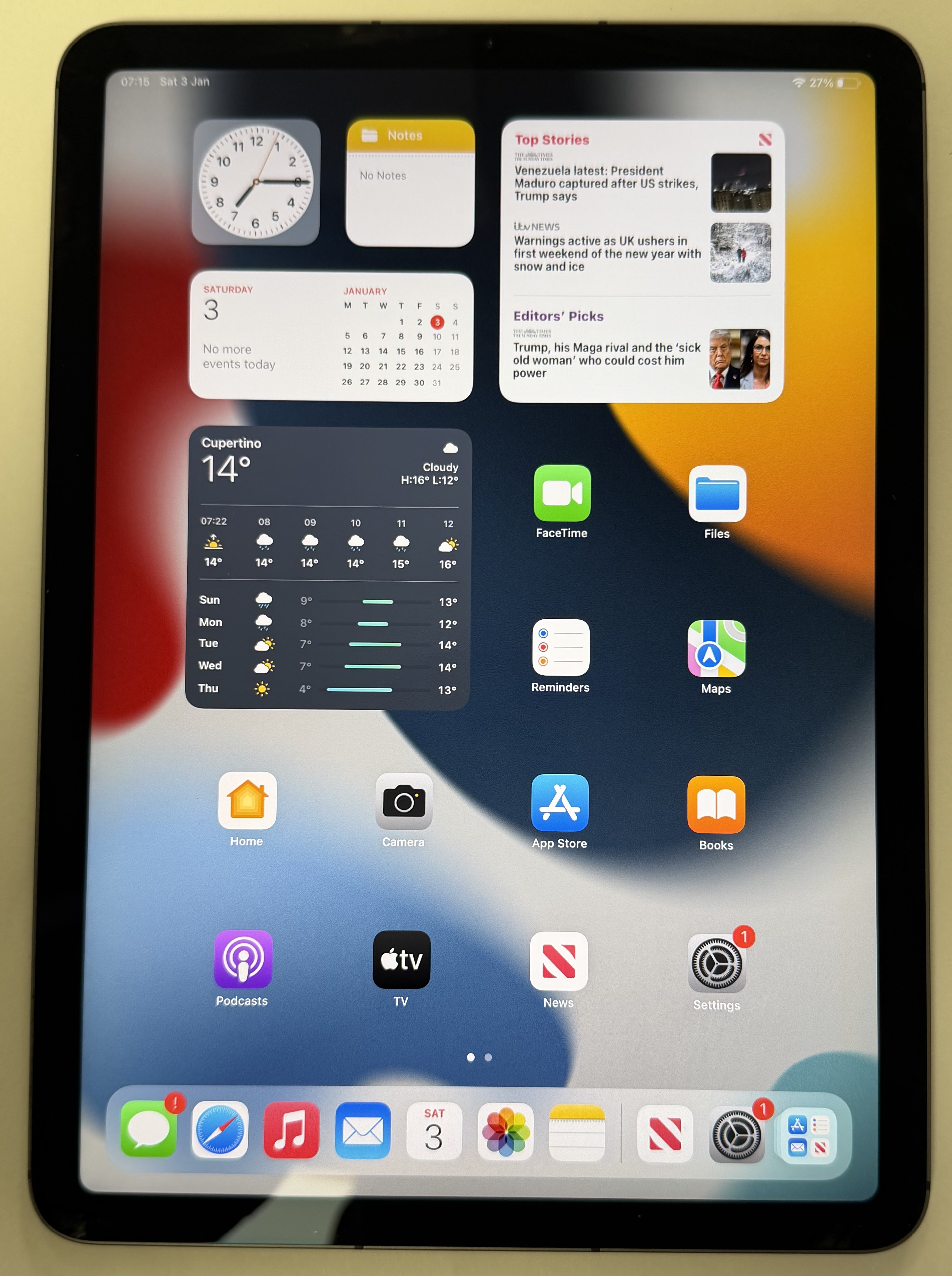 Product photo for Apple iPad Air 4th Gen 64GB Space Grey Unlocked WiFi Cellular A2072
