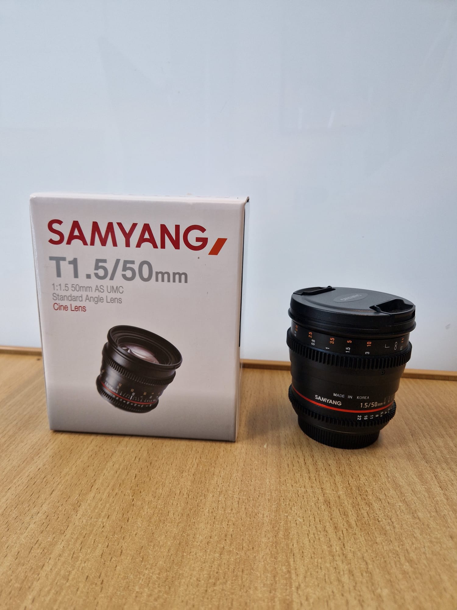 Product photo for Samyang 50mm T1.5 UMC Standard Angle Lens for Canon – Boxed 1 Year Warranty