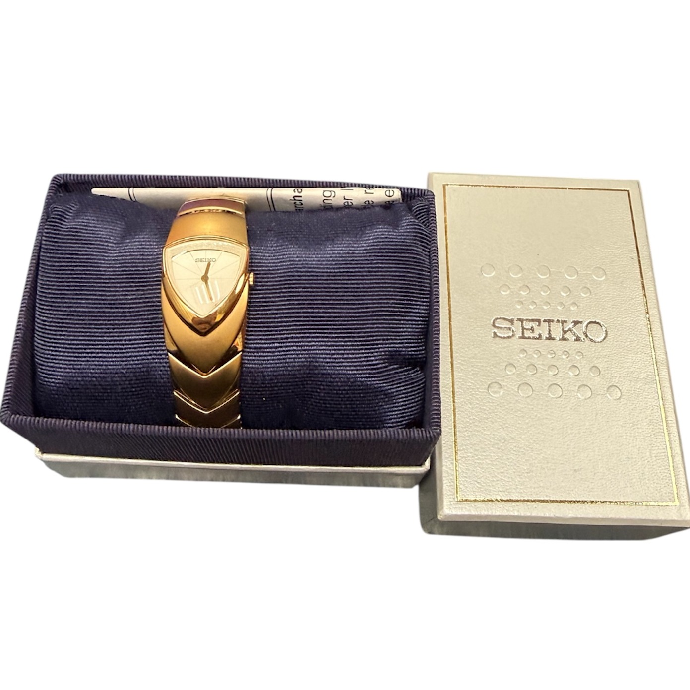 Product photo for Seiko Womans Watch Gold In Steel