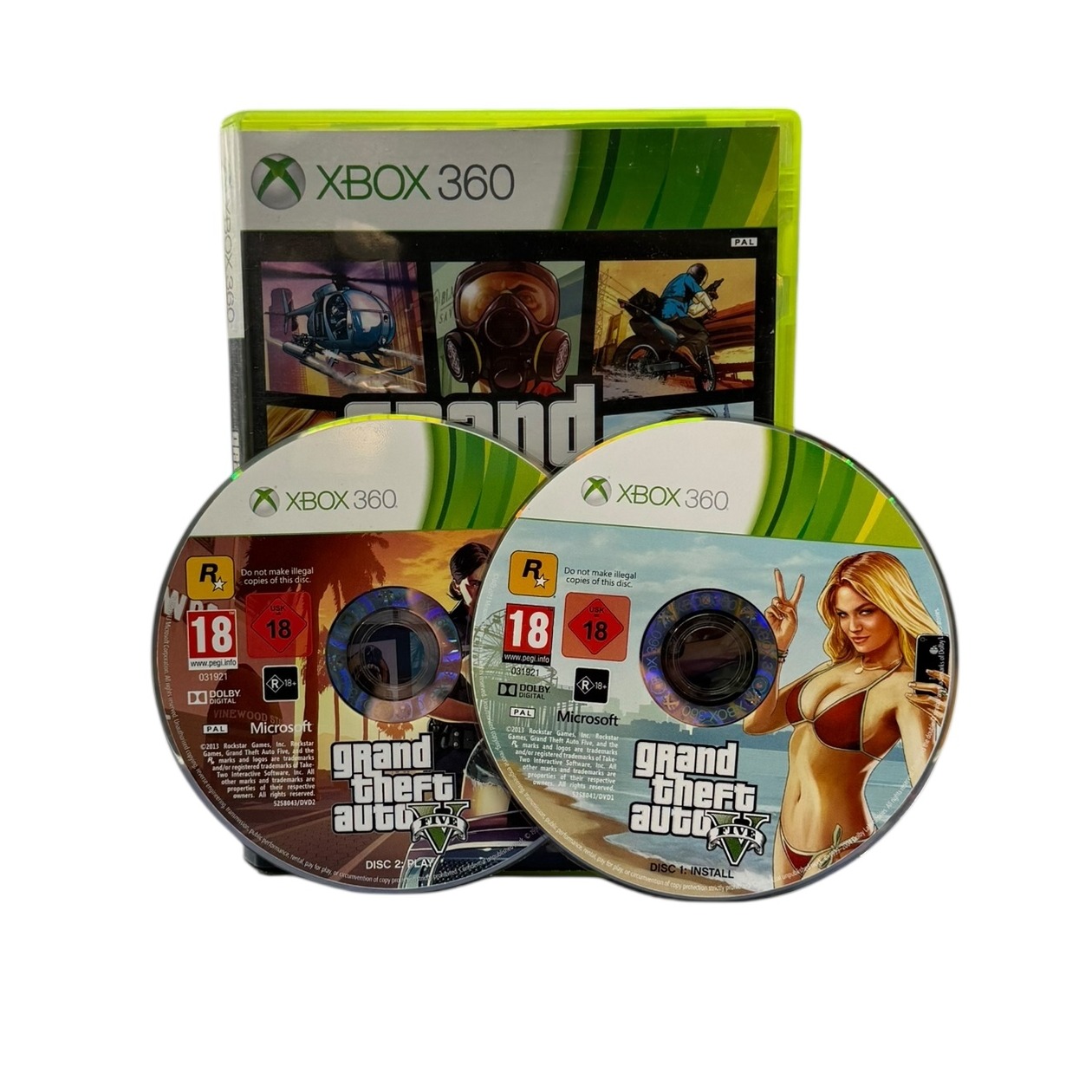 Product photo for Grand Theft Auto V Xbox 360 Game