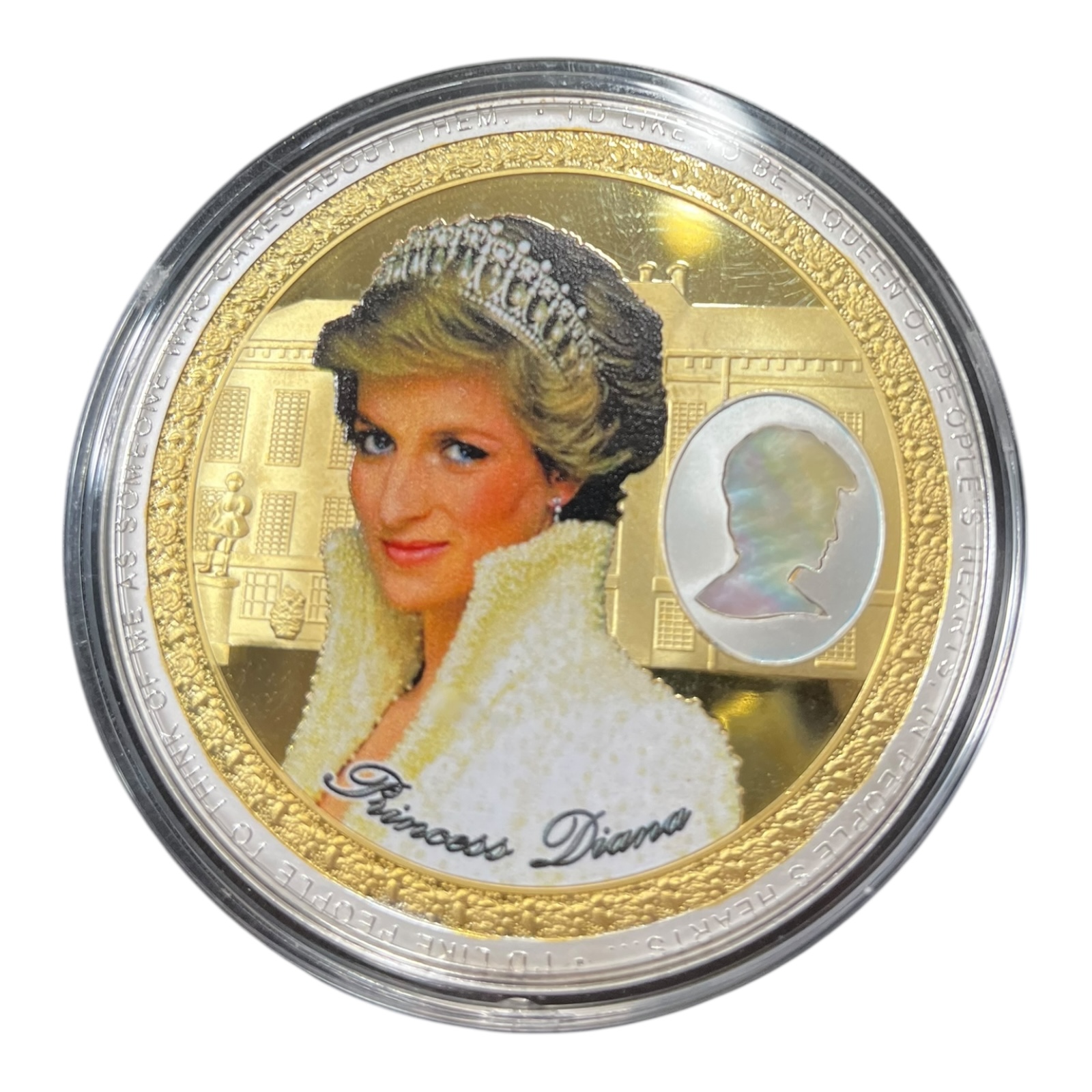 Product photo for Diana Princess of Wales – Plated Commemorative Coin