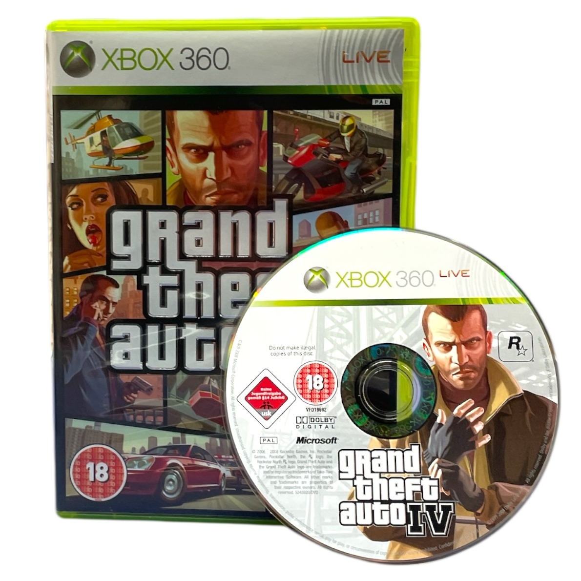 Product photo for GTA IV Xbox 360 Game