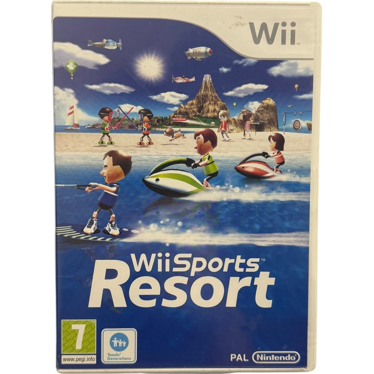 Product photo for Wii Sports Resort - Nintendo (PEGI 7, Released 2009, 12 Different Sports)