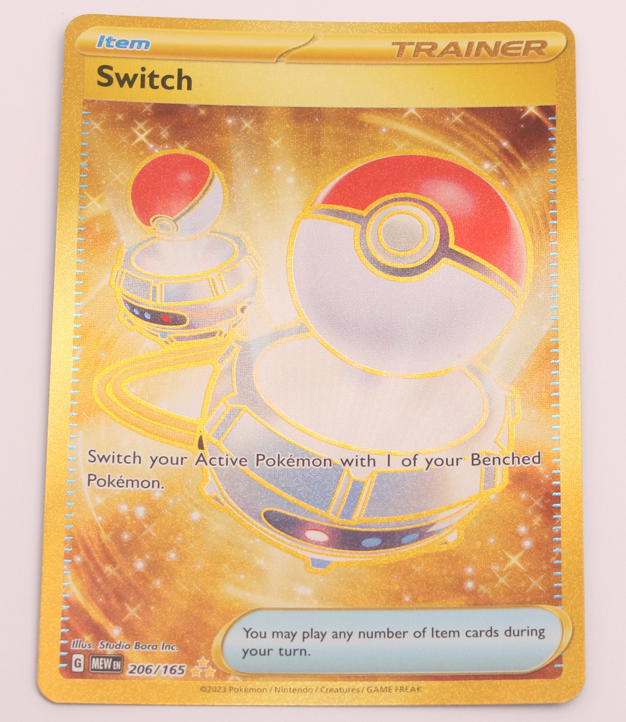 Pre-owned Pokmon Switch Trainer 206/165 Holo Hyper Rare Scarlet & Violet Pokmon  TCG Card - Own4Less