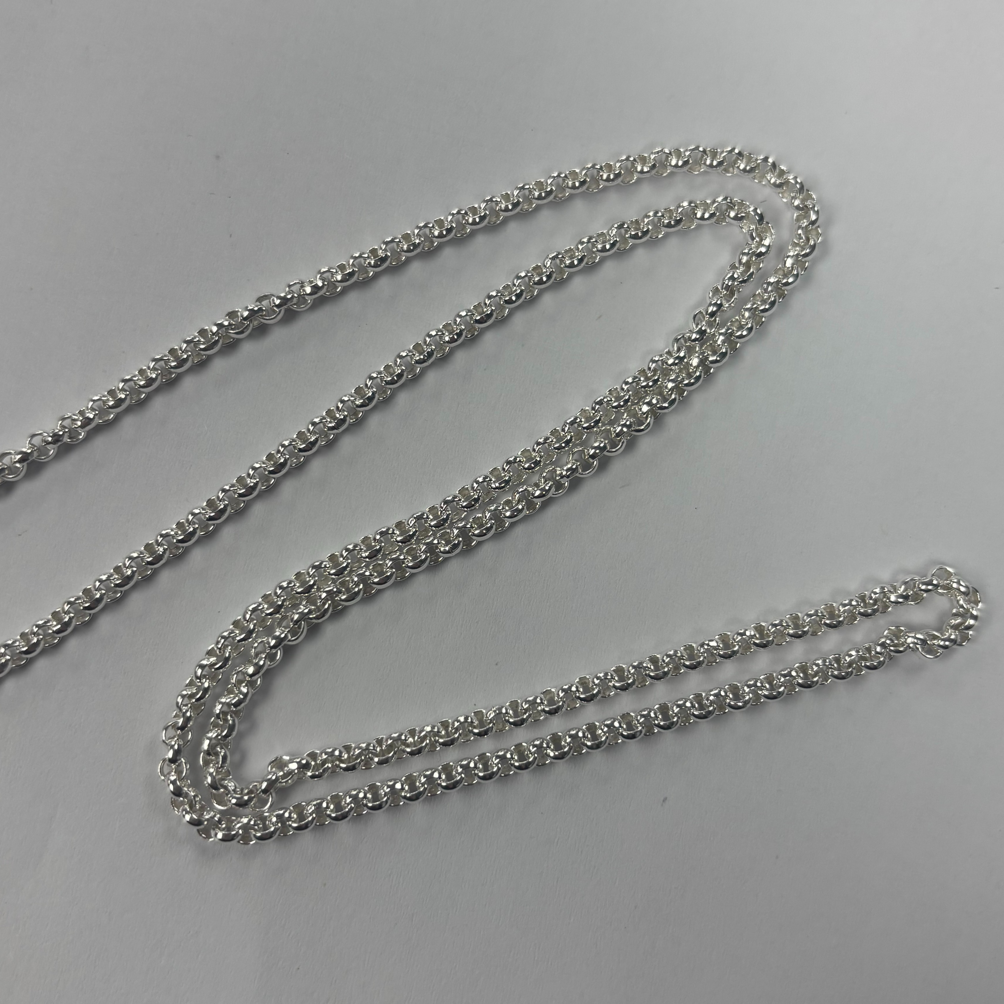 Product photo for Brand New Plain Belcher Chain, 11.15g 925 Silver