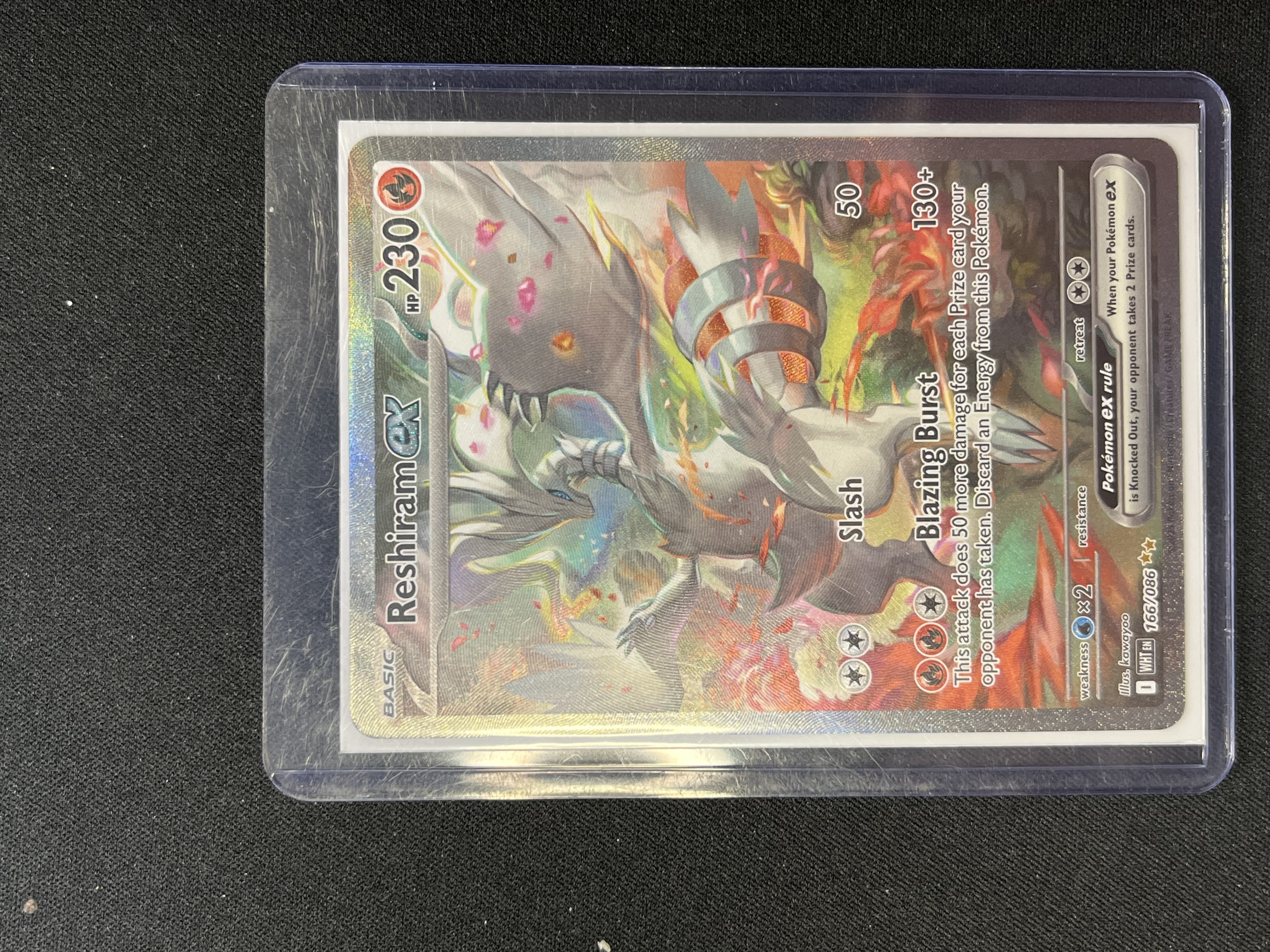 Pre-owned Pokmon TCG Reshiram ex Special Illustration Rare (SIR) 166/086   SV White Flare - Own4Less