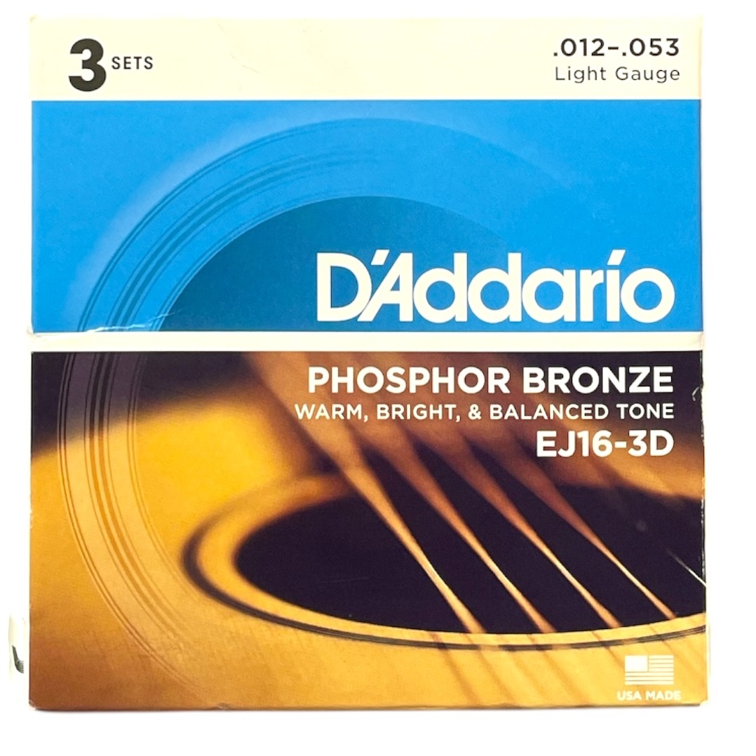 Product photo for D'Addario EJ16-3D - Guitar Strings