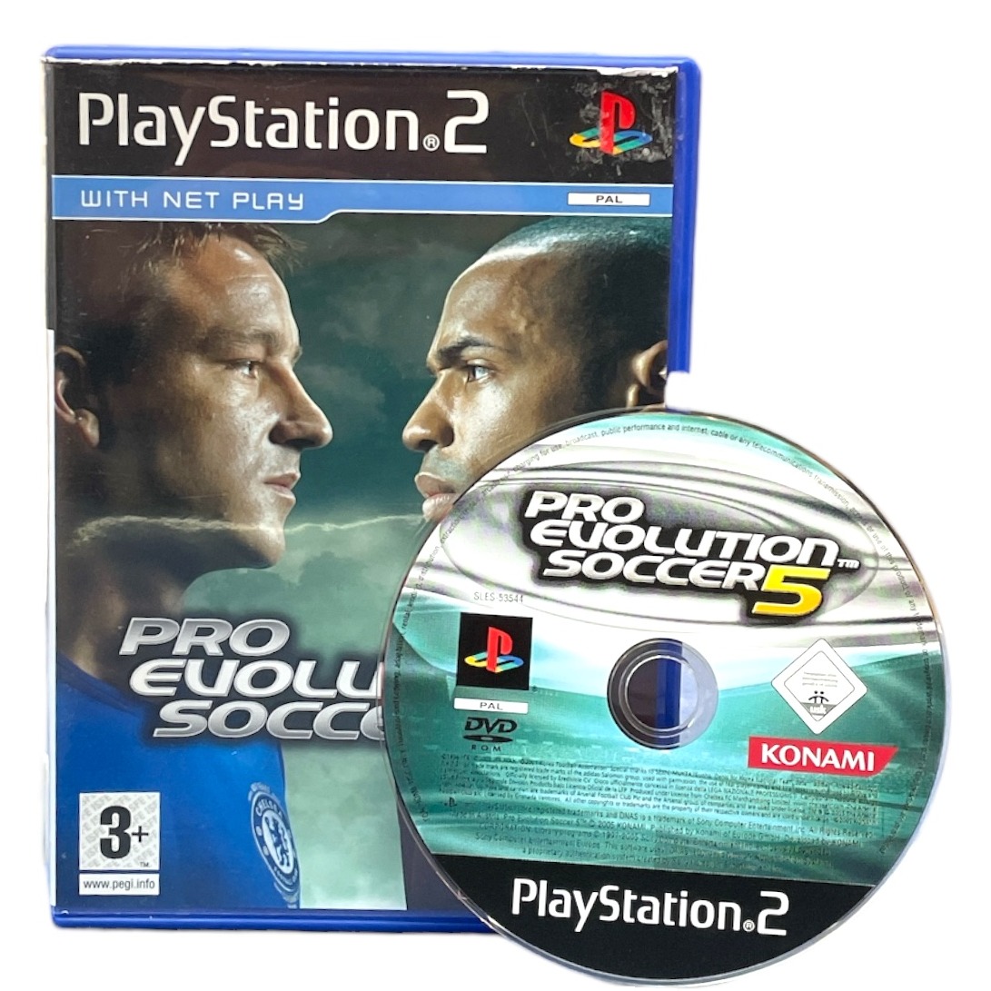 Jeu PS2 Pro Evolution Soccer 5 (PES5) - Complet - Boîtier, Notice - Etat Correct