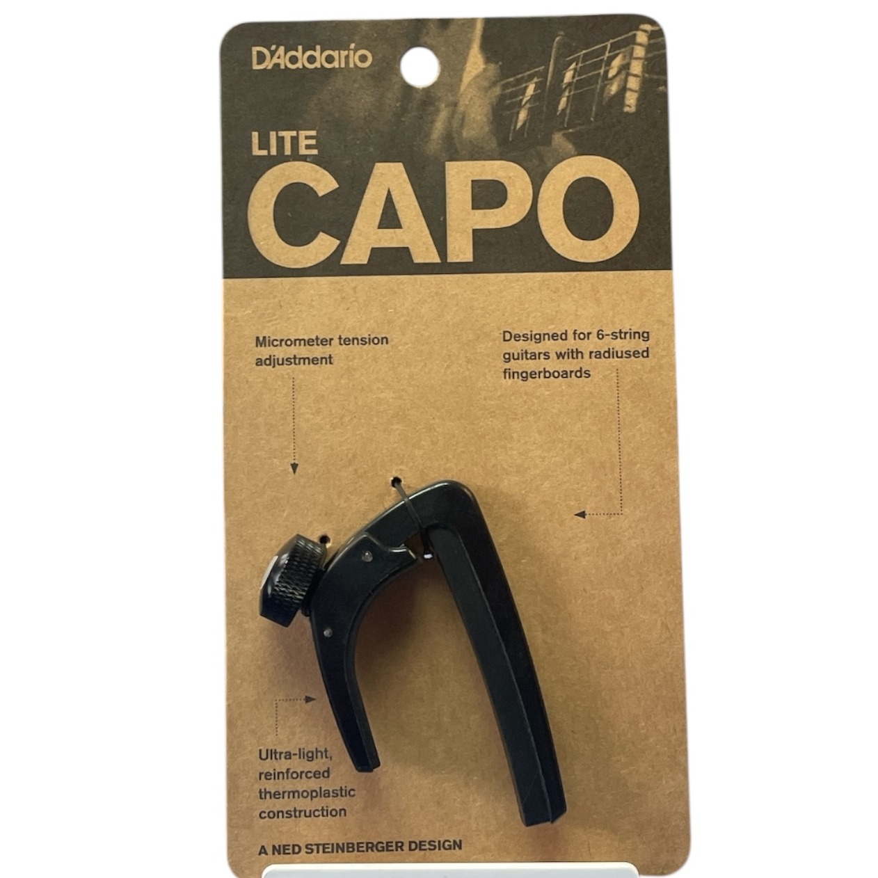 Product photo for  D'Addario. Lite Capo PW-CP-07