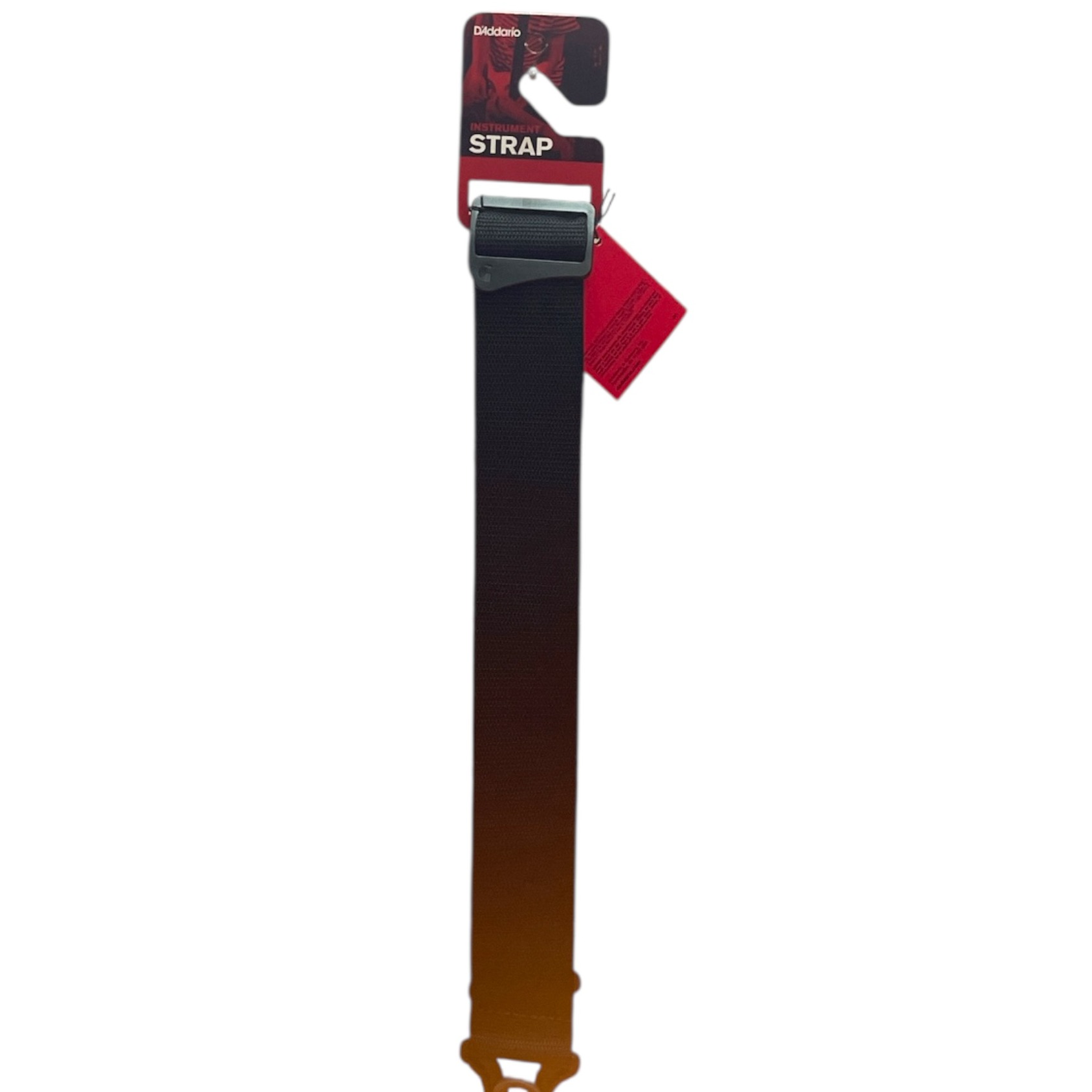 Product photo for D'Addario. Black Polypro Auto Lock Strap PWSAL400