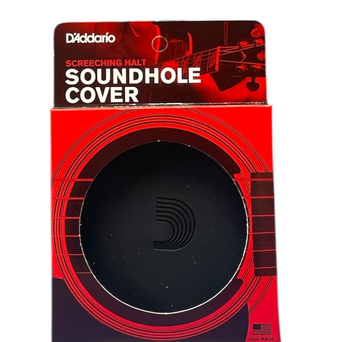 Product photo for D'Addario. Screeching Halt Sound Hole Cover PW-SH-01