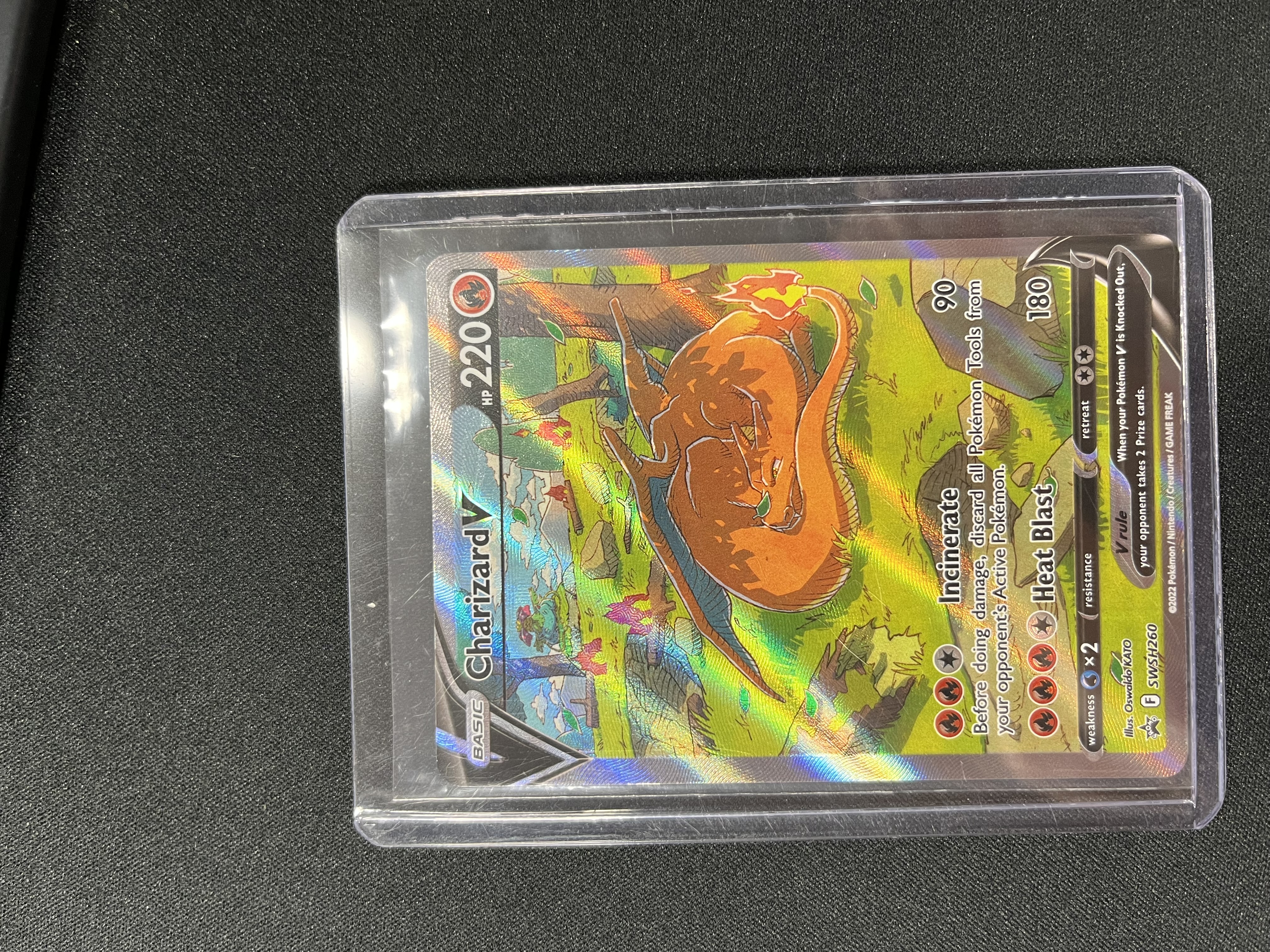 pokemon card charizard v Pokemon Trading Card Game Sword & Shield Brilliant Stars Ultra Rare Charizard V #154 [Alternate Full Art] [Lightly Played]