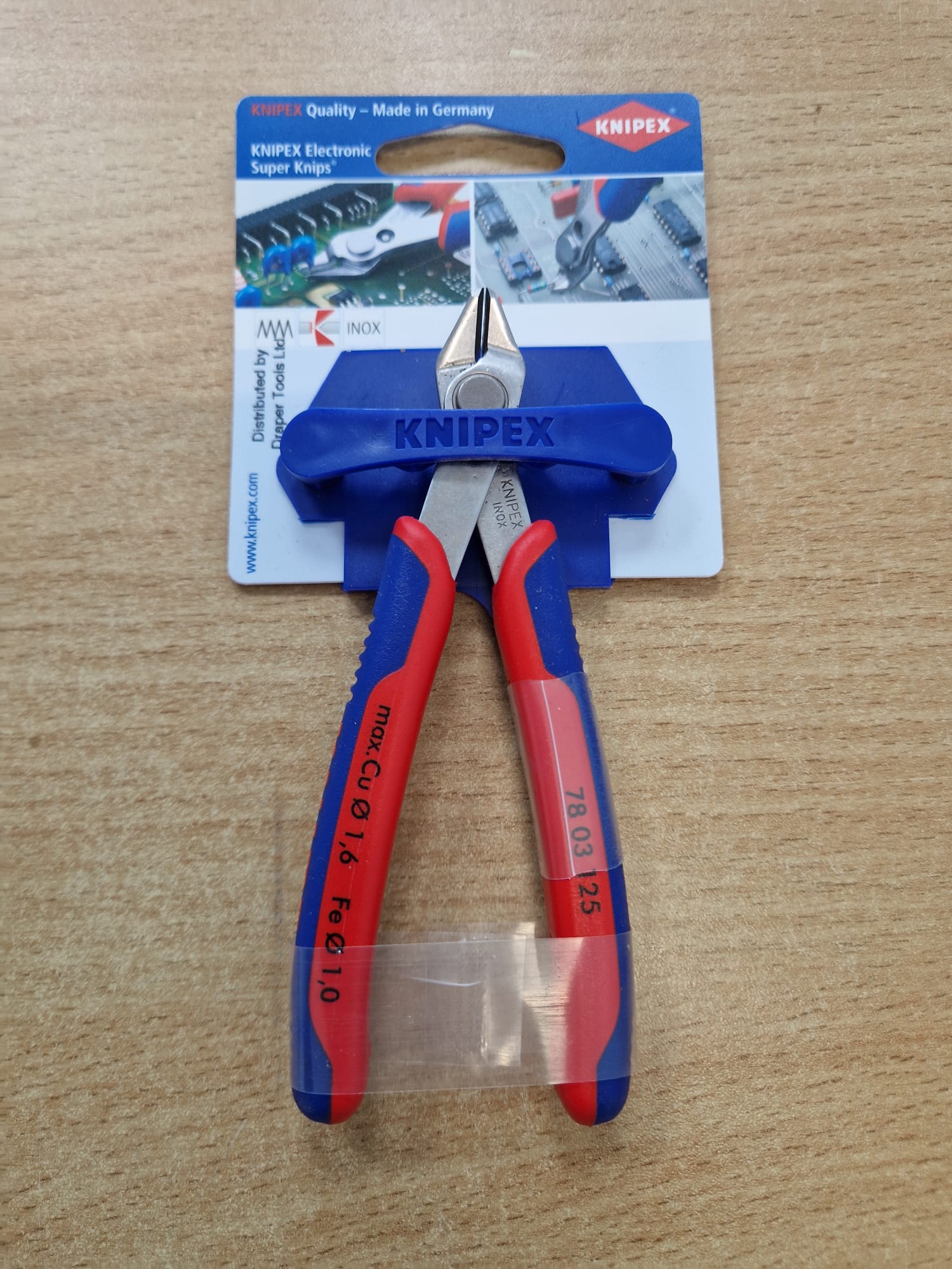 Product photo for KNIPEX Super Knips 78 03 125 Precision Side Cutters – Brand New