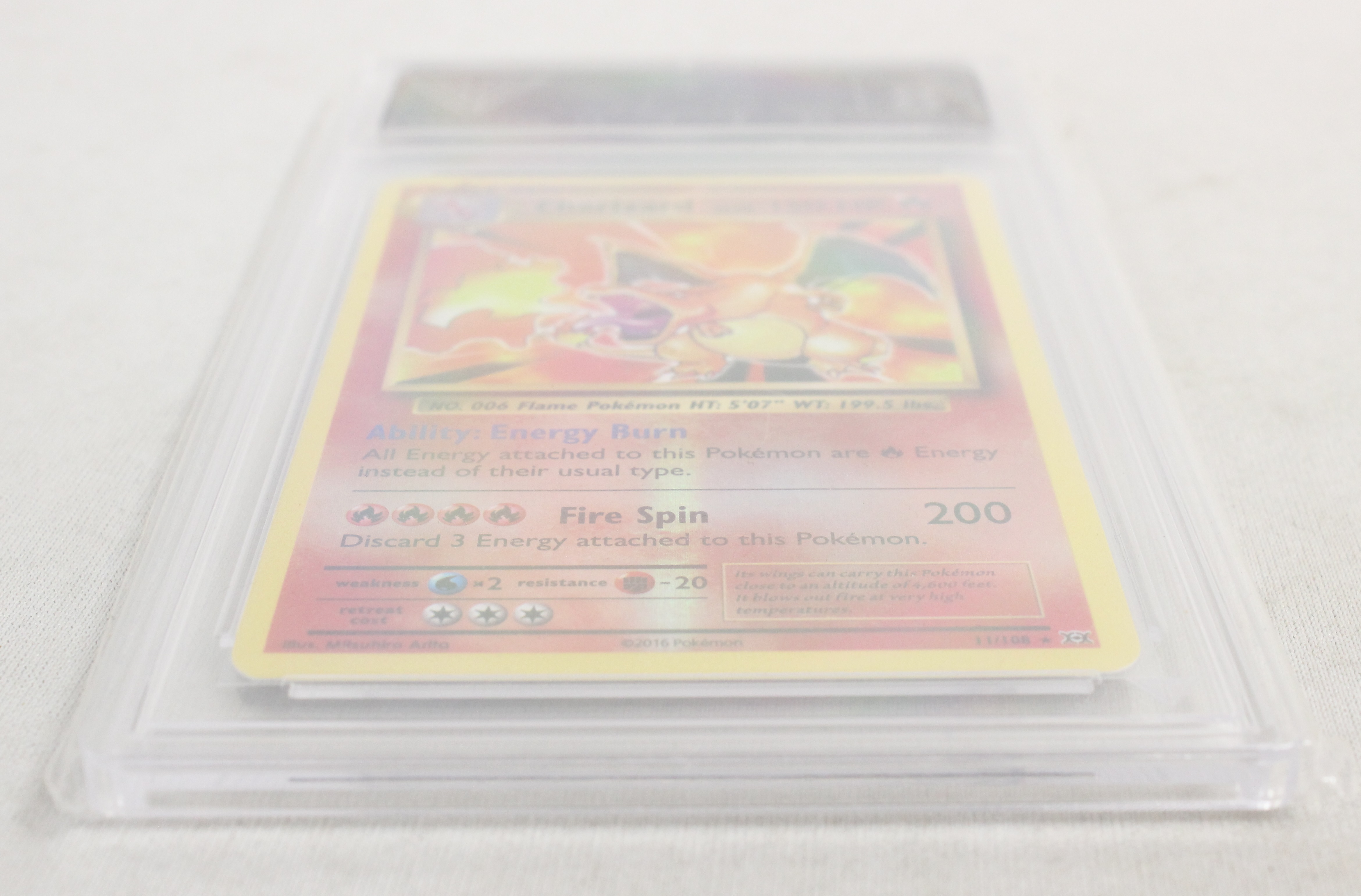Like New Charizard 11/108 2016 Evolutions Rare Holo Pokemon Card -  GetGraded NM 8 - Own4Less