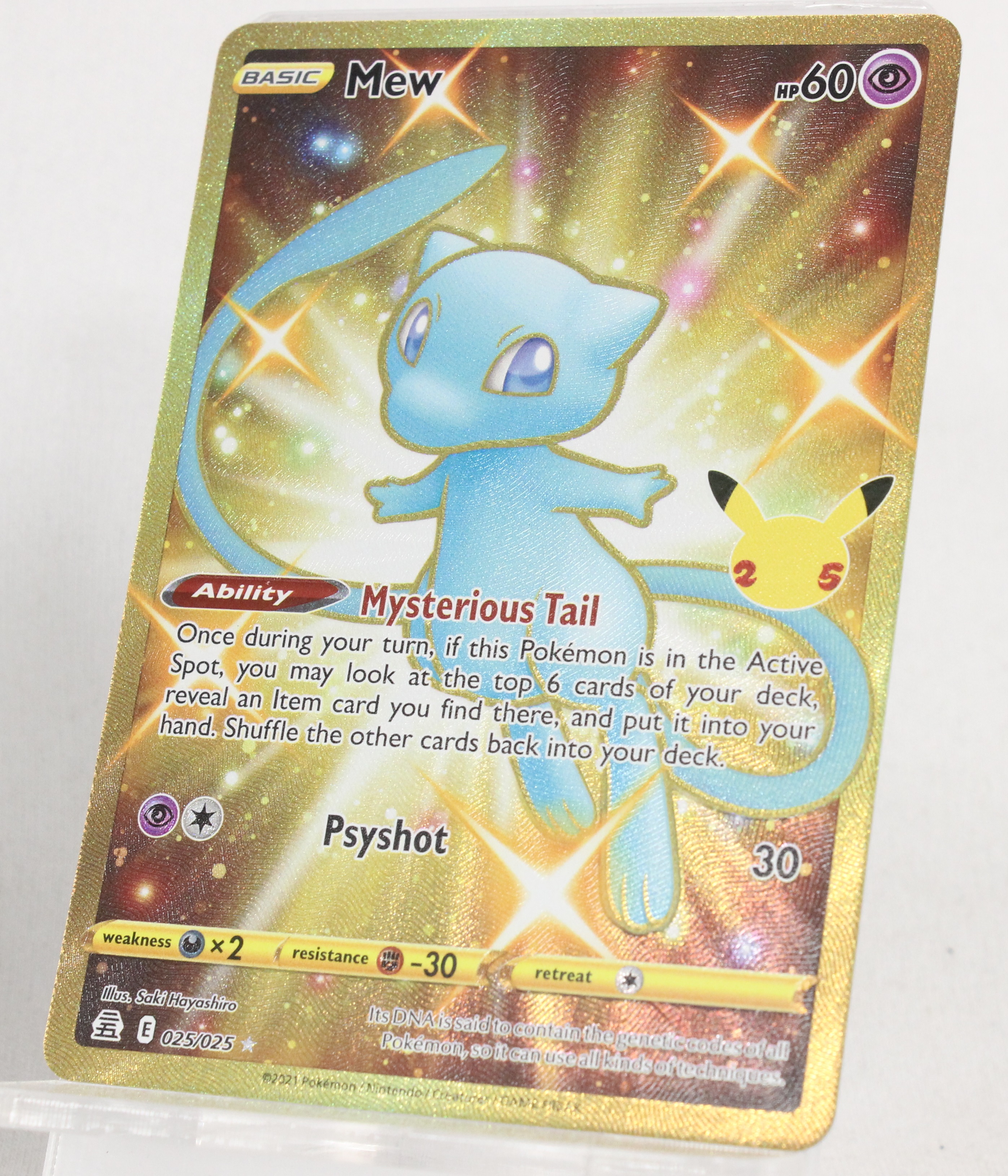 Pre-owned Mew 025/025 Celebrations Full Art Holo Illustration Pokmon TCG  Card (U) - Own4Less
