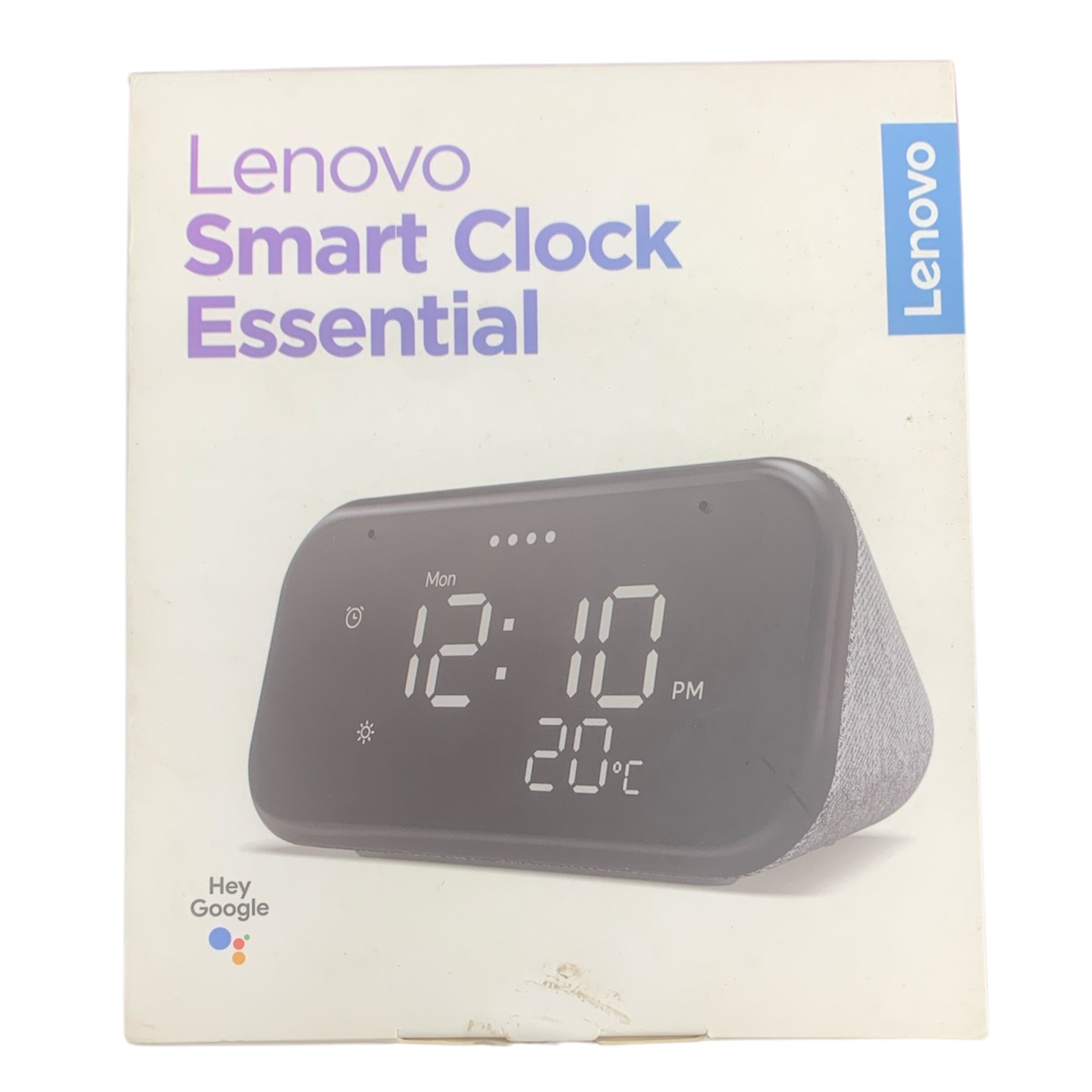 Product photo for Lenovo Google Assistant CD-4N341Y Smart Clock Essential