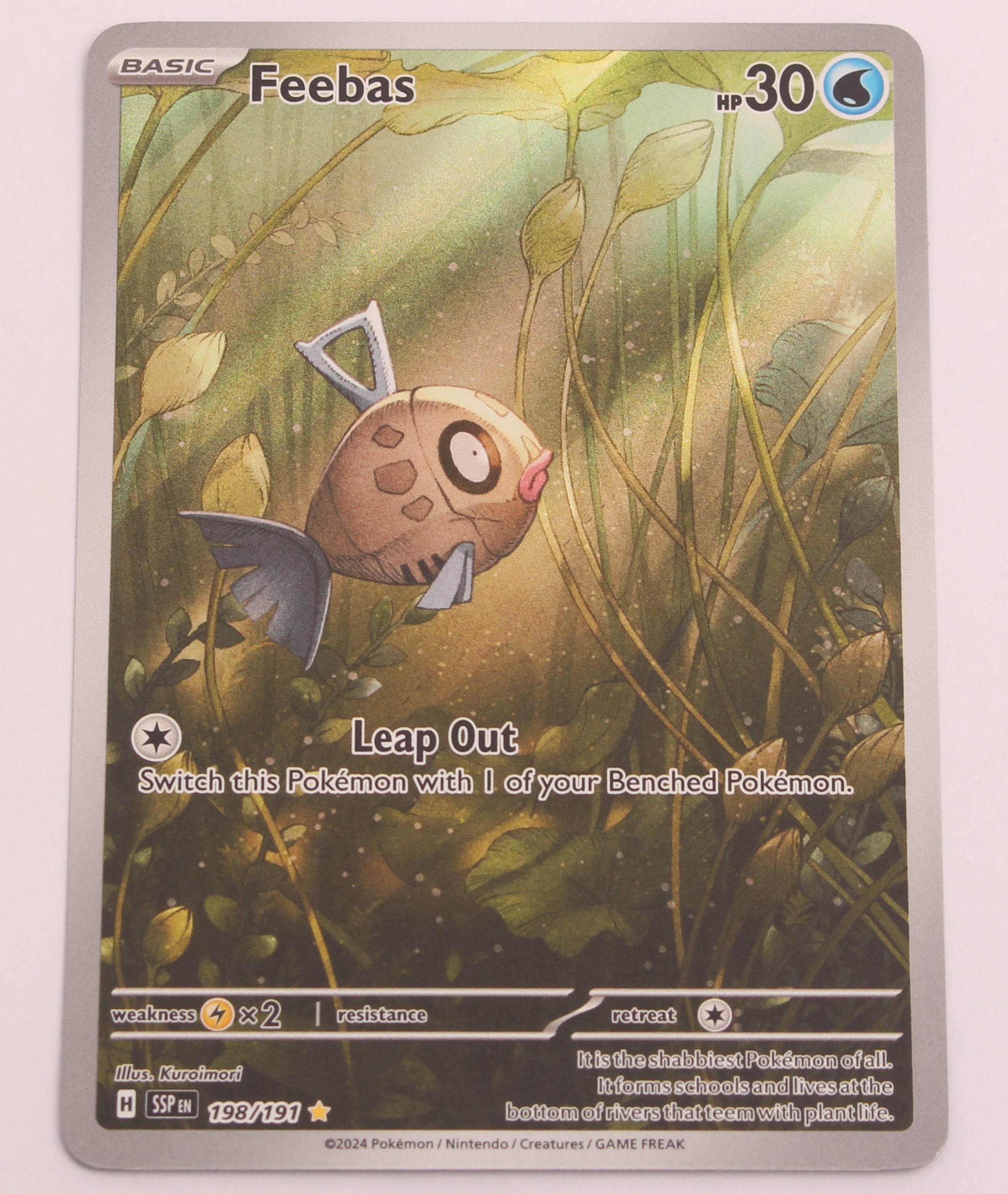 feebas pokemon card Feebas Emerald NM, 49/106 Pokemon Card main image 0