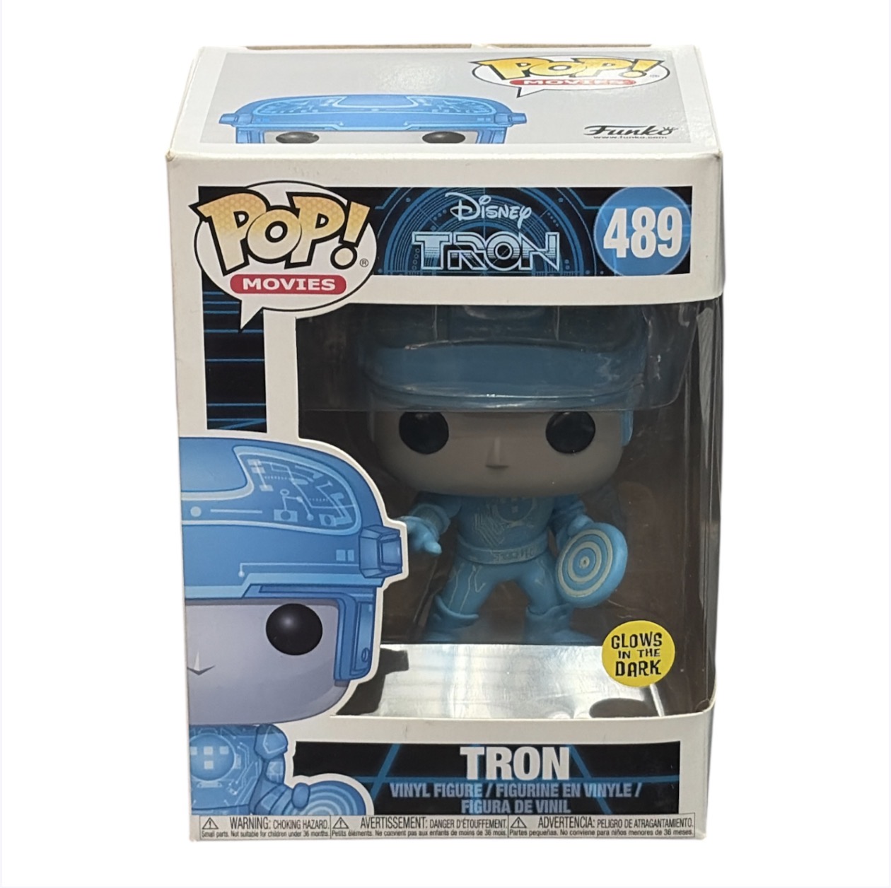 Product photo for Funko POP! Movies: Disney Tron Vinyl Figure #489 (Glows in the Dark)
