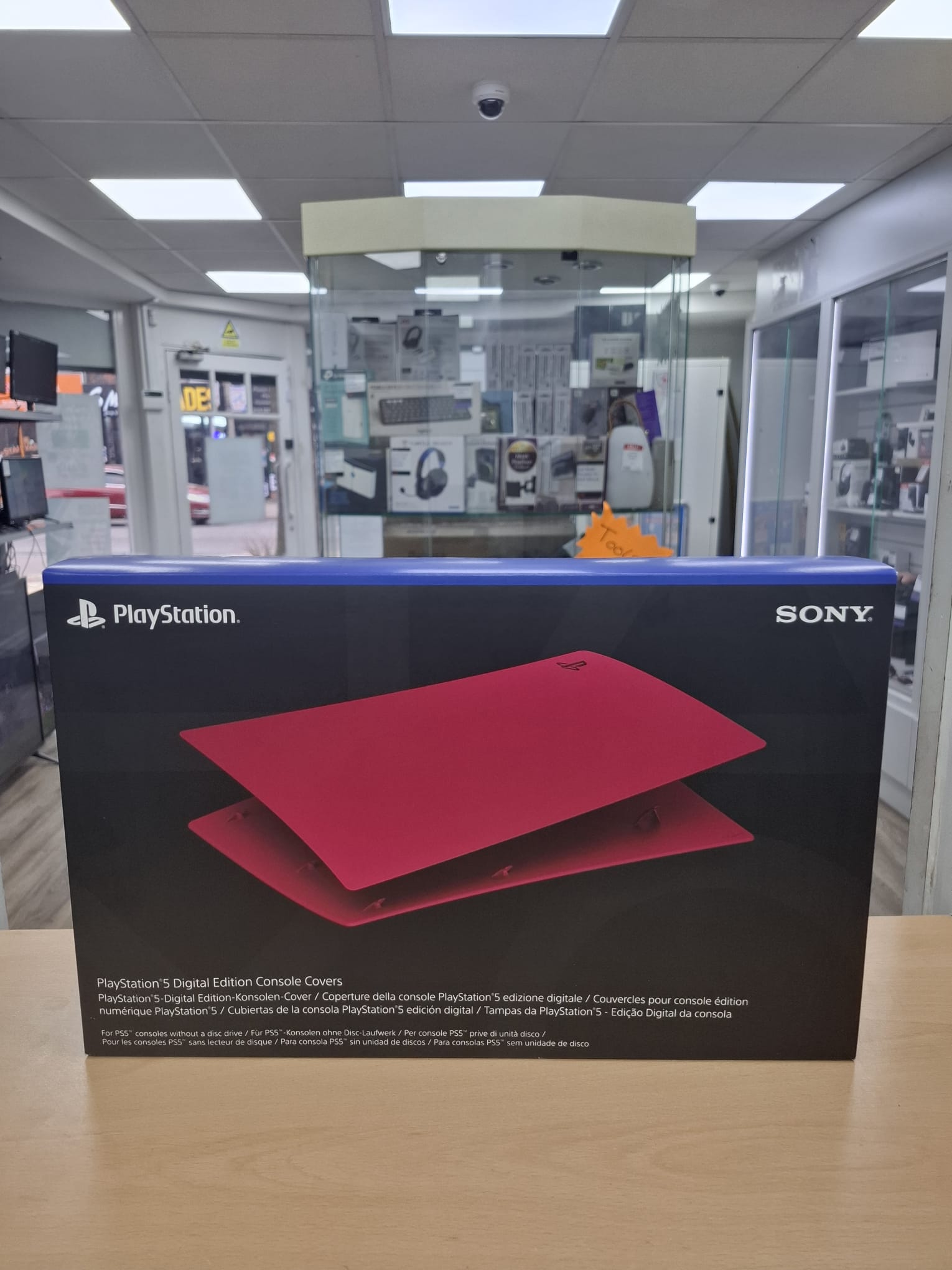 Product photo for PS5 Official Digital Edition Covers, Cosmic Red