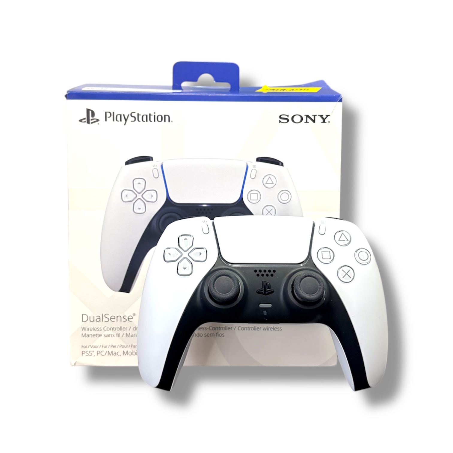 Product photo for Sony PlayStation 5 Official DualSense Controller White, A